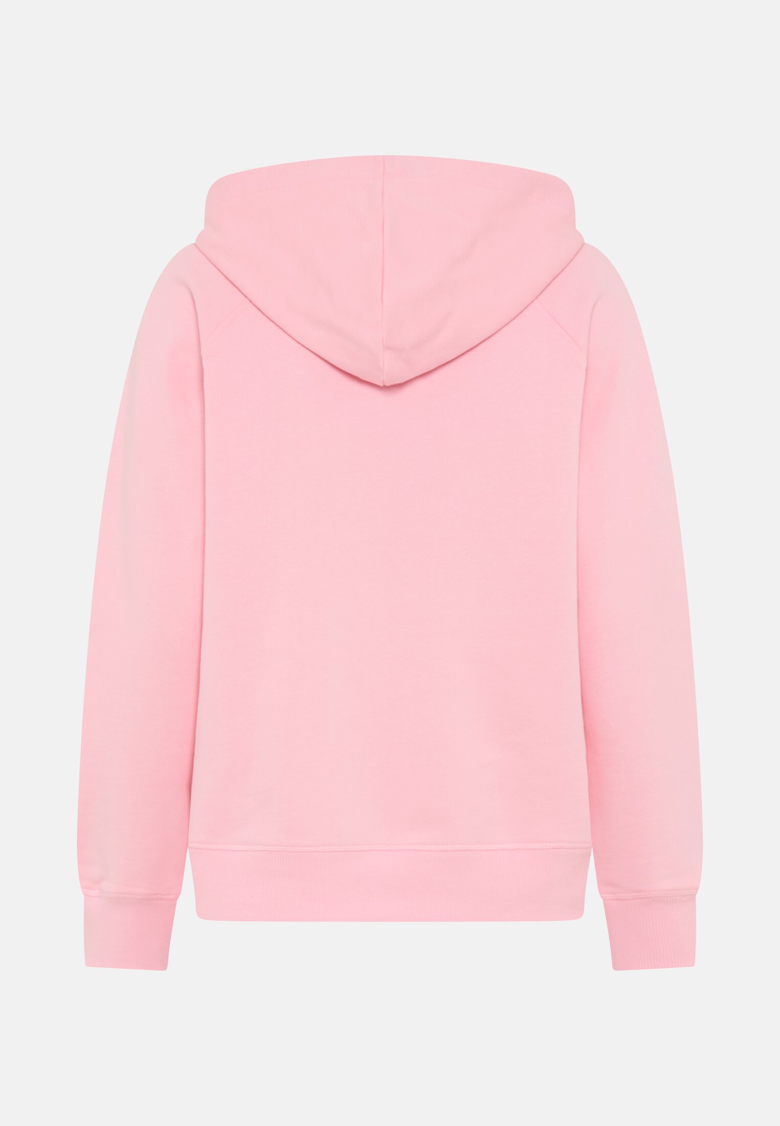 Women Hoodie made of pure cotton Pink frontal back