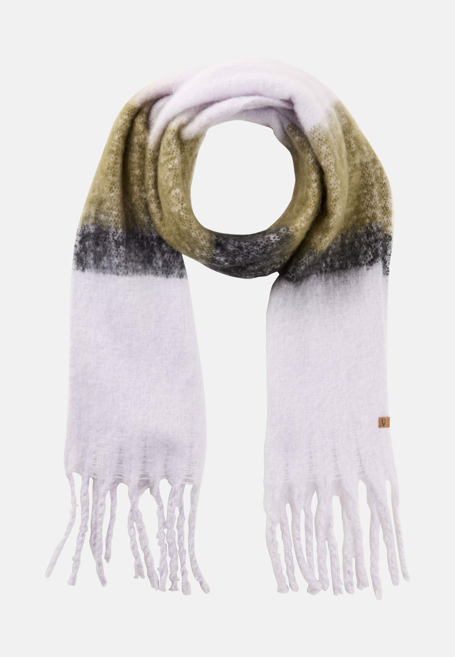 Women Scarf made of soft material Purple frontal front