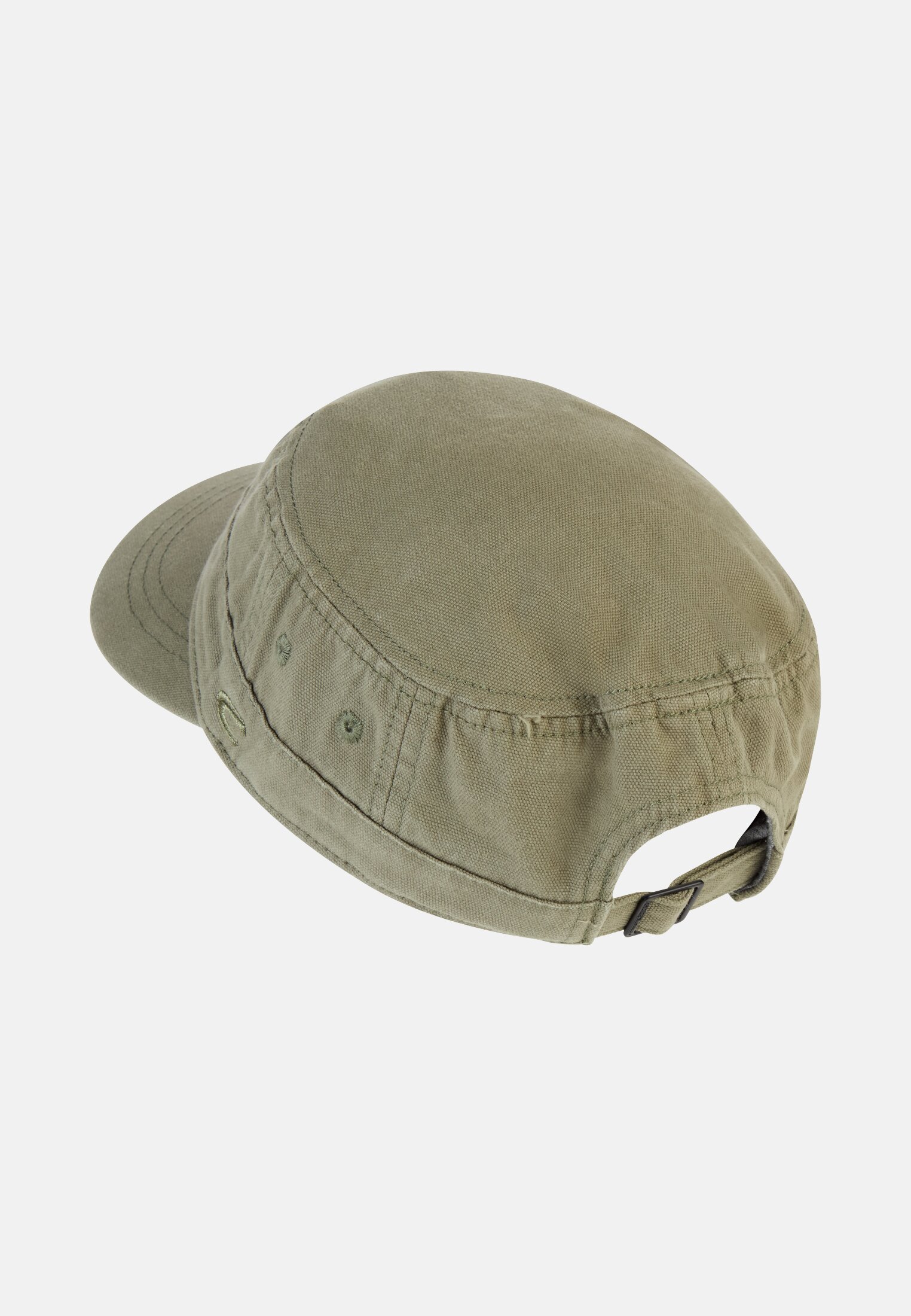 Herren Größenverstellbare Kuba-Cap aus Organic Cotton Khaki frontal hinten