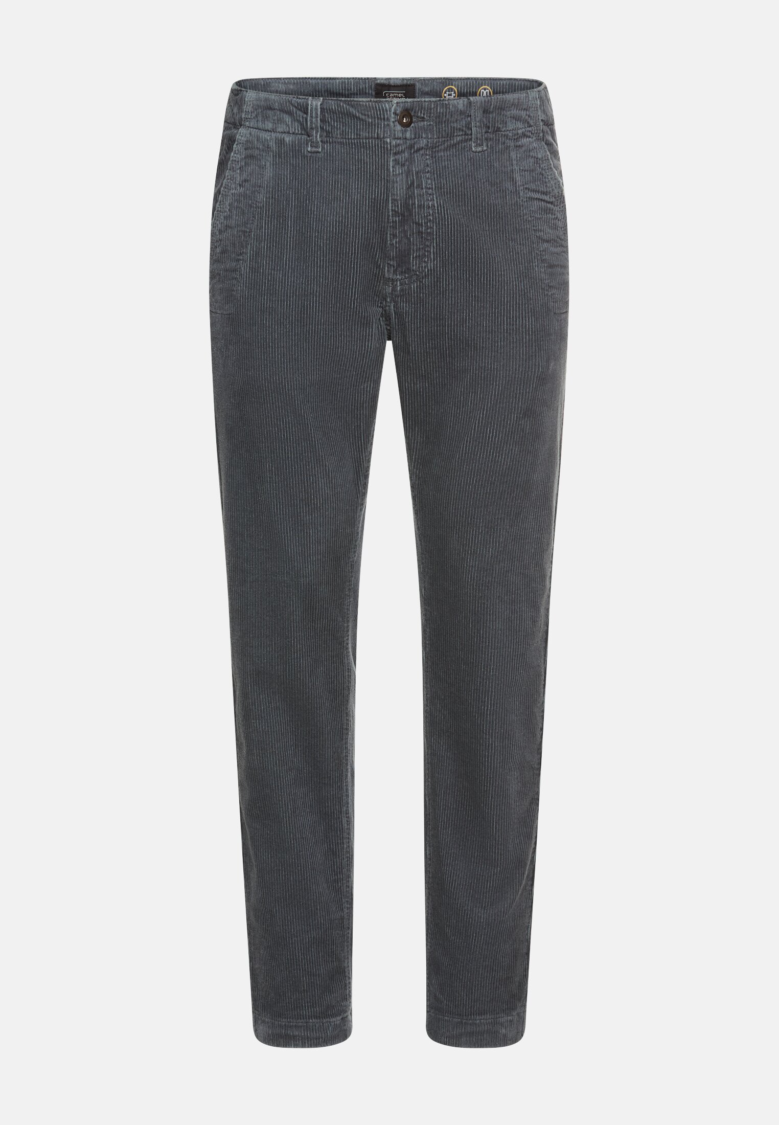 Herren Regular Fit Chino Hose aus Cord Tintenblau frontal vorn