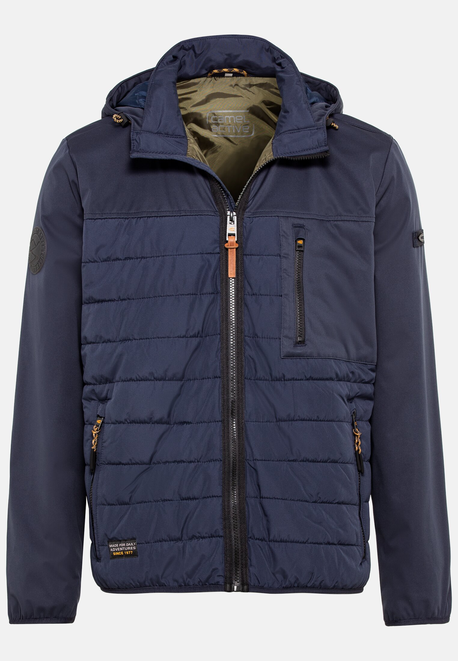 Hybrid blouson for Men in blue camel active
