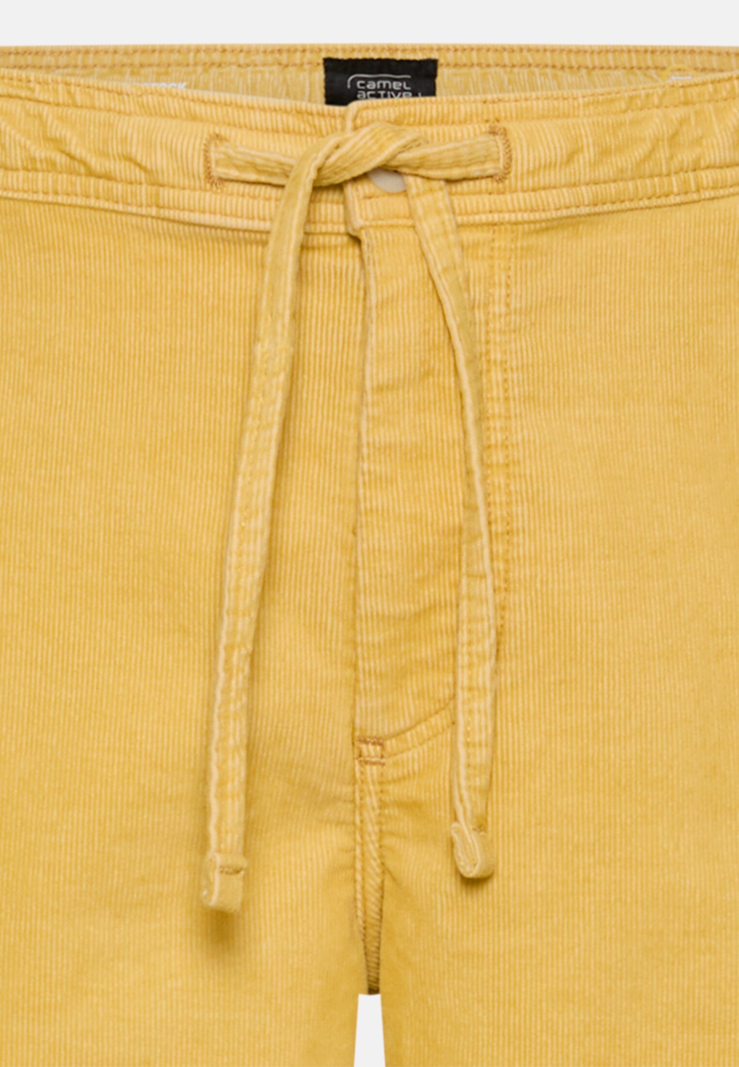 Men Bermuda shorts with drawstring Sun Yellow front close