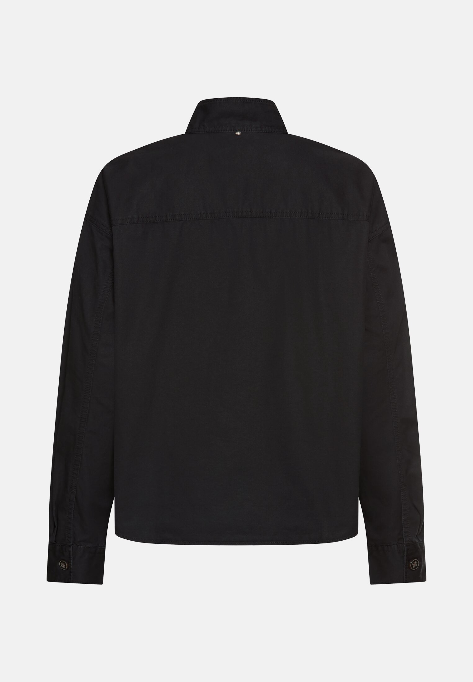 Women Long sleeve blouse with stand-up collar Caviar frontal back