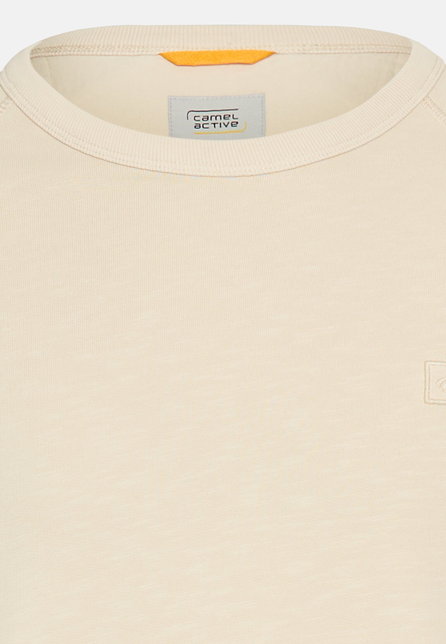 Herren Sweatshirt aus reiner Baumwolle mit Raglanärmeln Hafer vorne nah