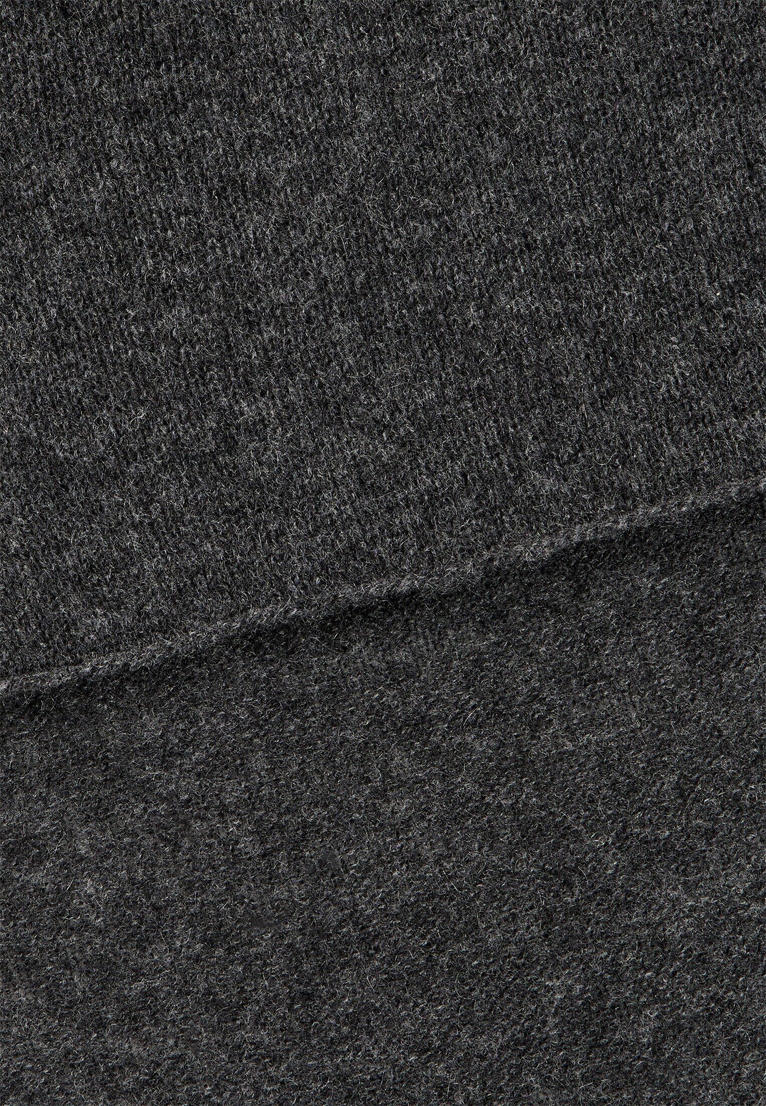 Damen Strickschal aus 100 % Kaschmir Grau frontal hinten