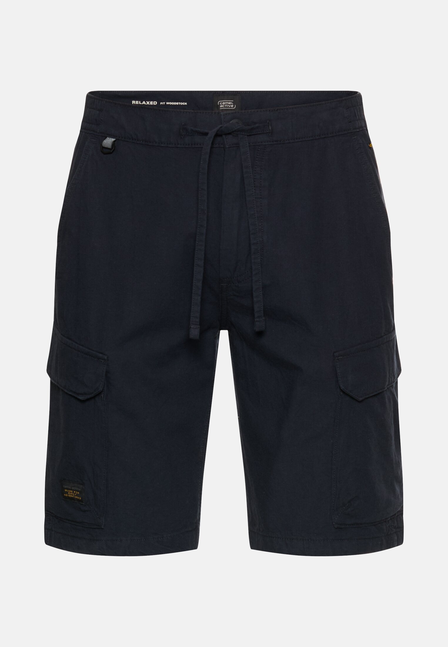 Men Cargo shorts with drawstring Dark Blue frontal front