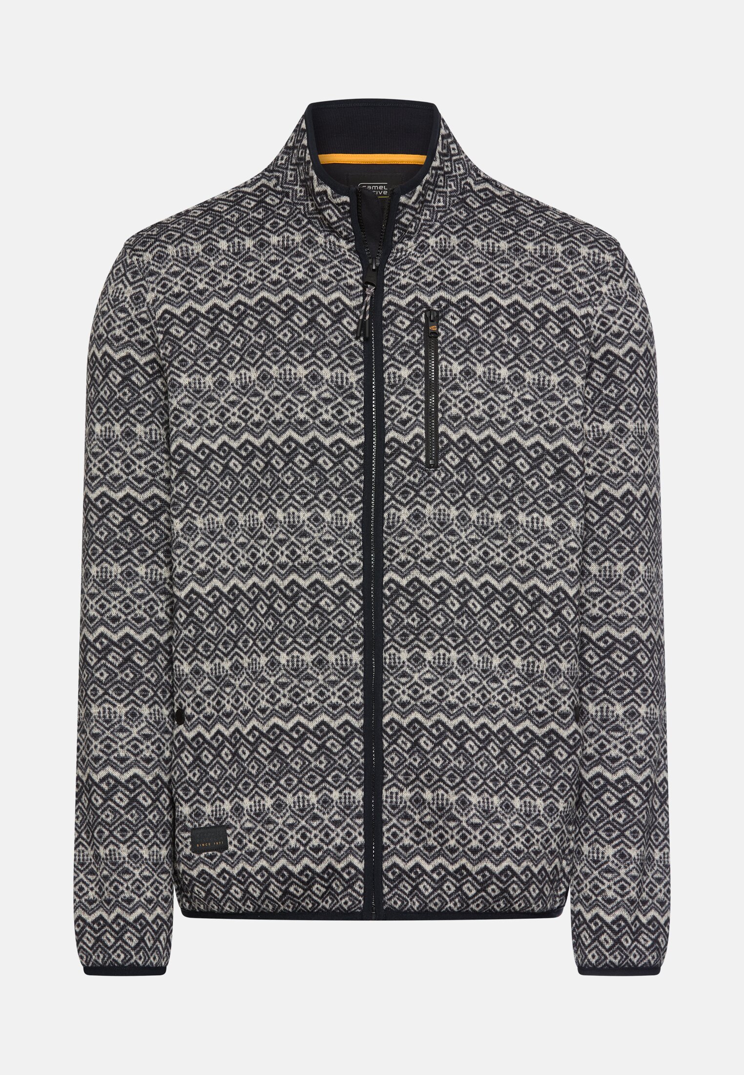 Heren Fleecevest met geruwd binnenmateriaal Marineblauw frontaal voor