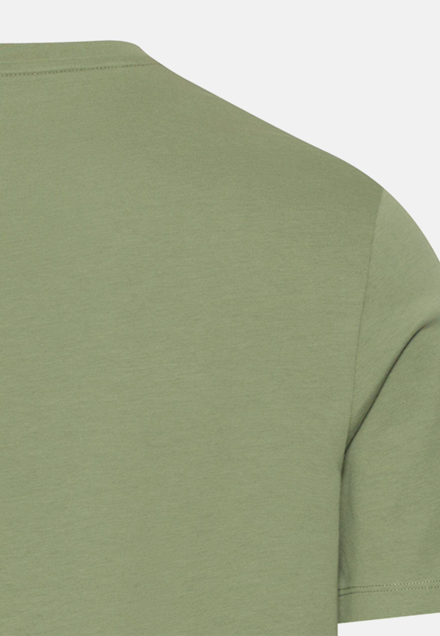 Herren fleXXXactive© T-Shirt mit 4-Wege-Stretch Blattgrün hinten nah