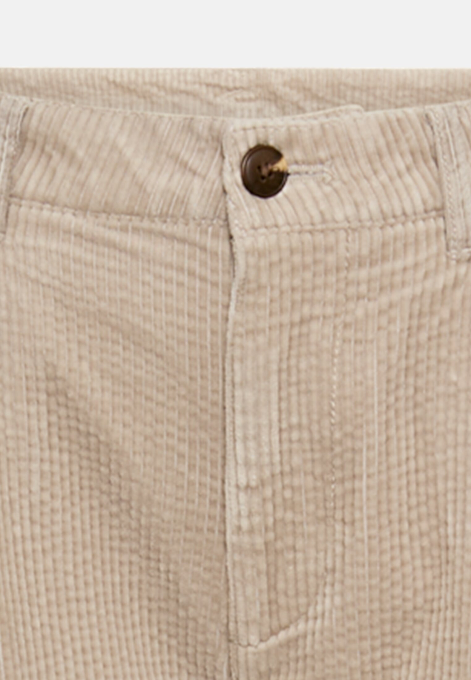 Damen Relaxed Fit Chino Hose aus Baumwolle Grau vorne nah