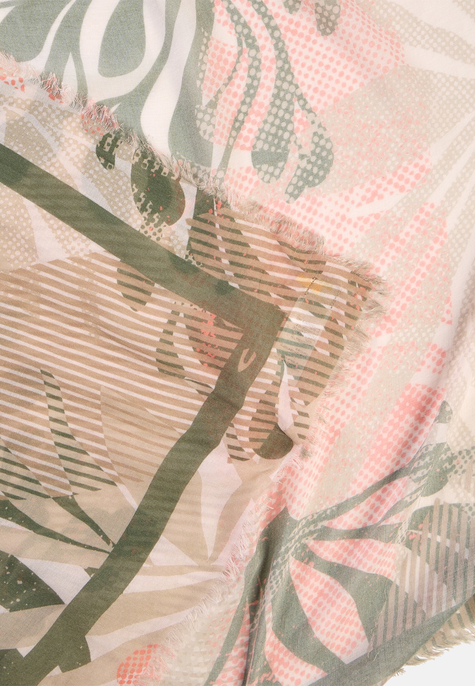 Women Scarf with print Orange close back