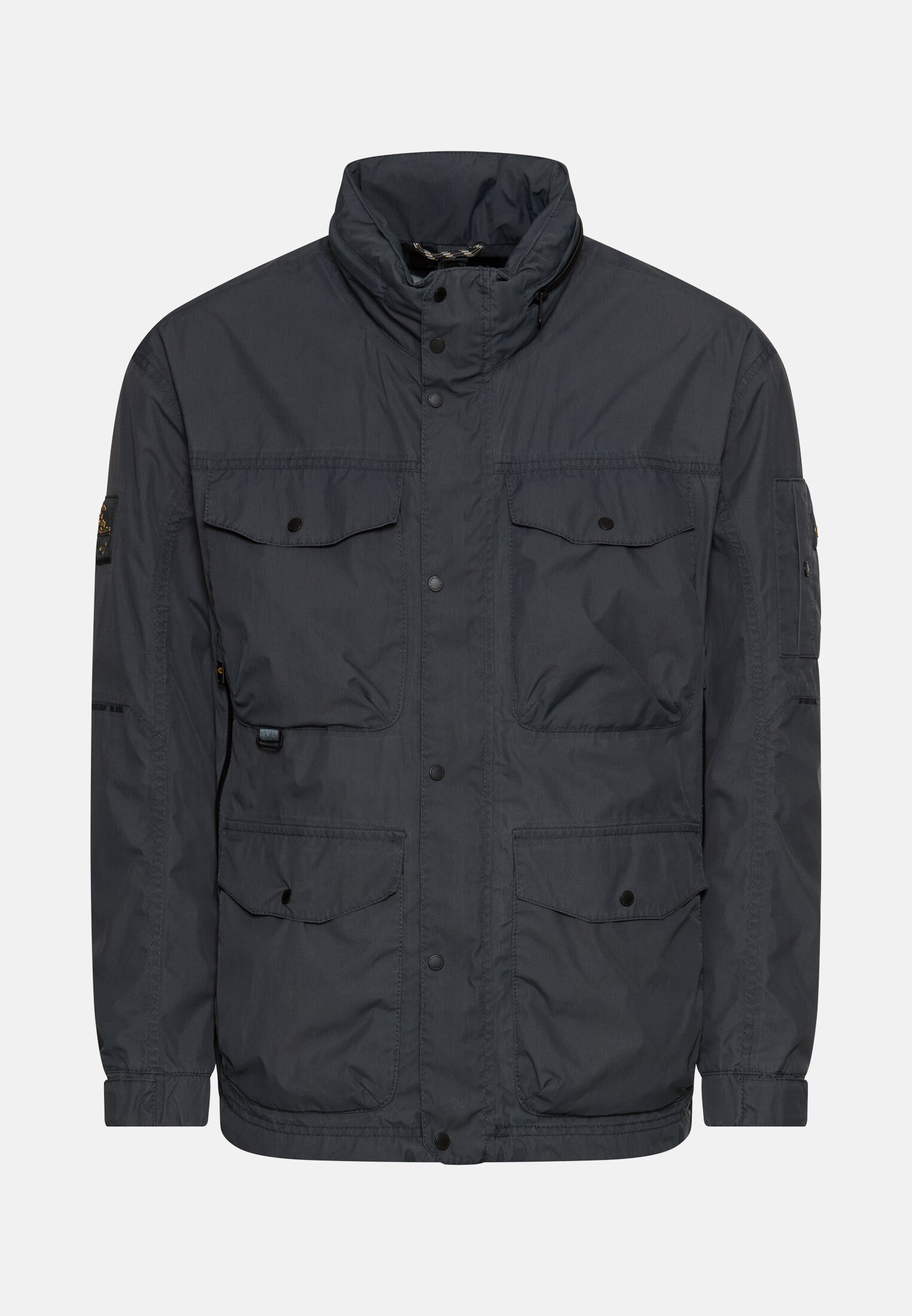 Men teXXXactive® jacket with roll-up hood Dark Blue frontal front