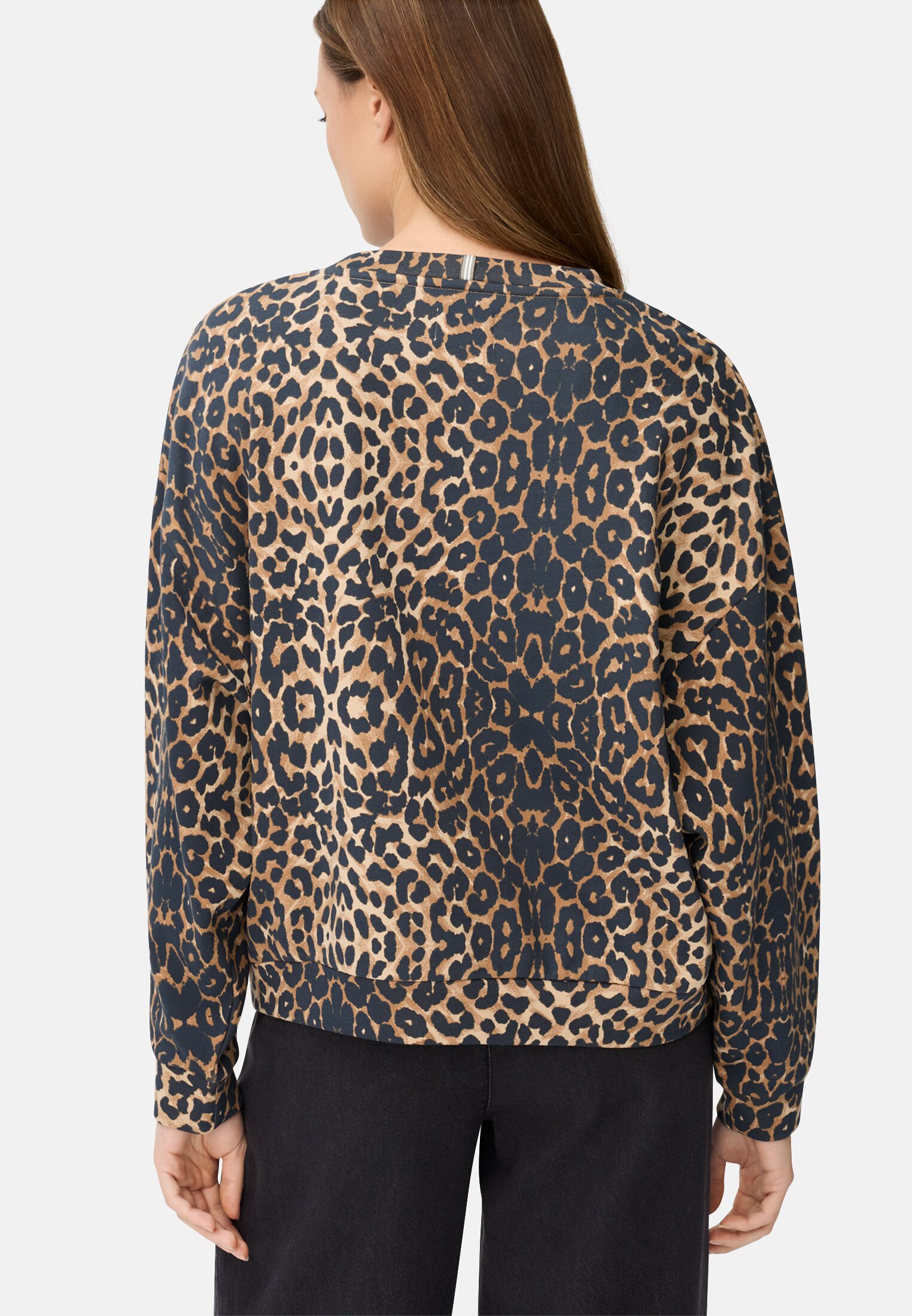 Women Oversized sweatshirt made of pure cotton Leo worn back