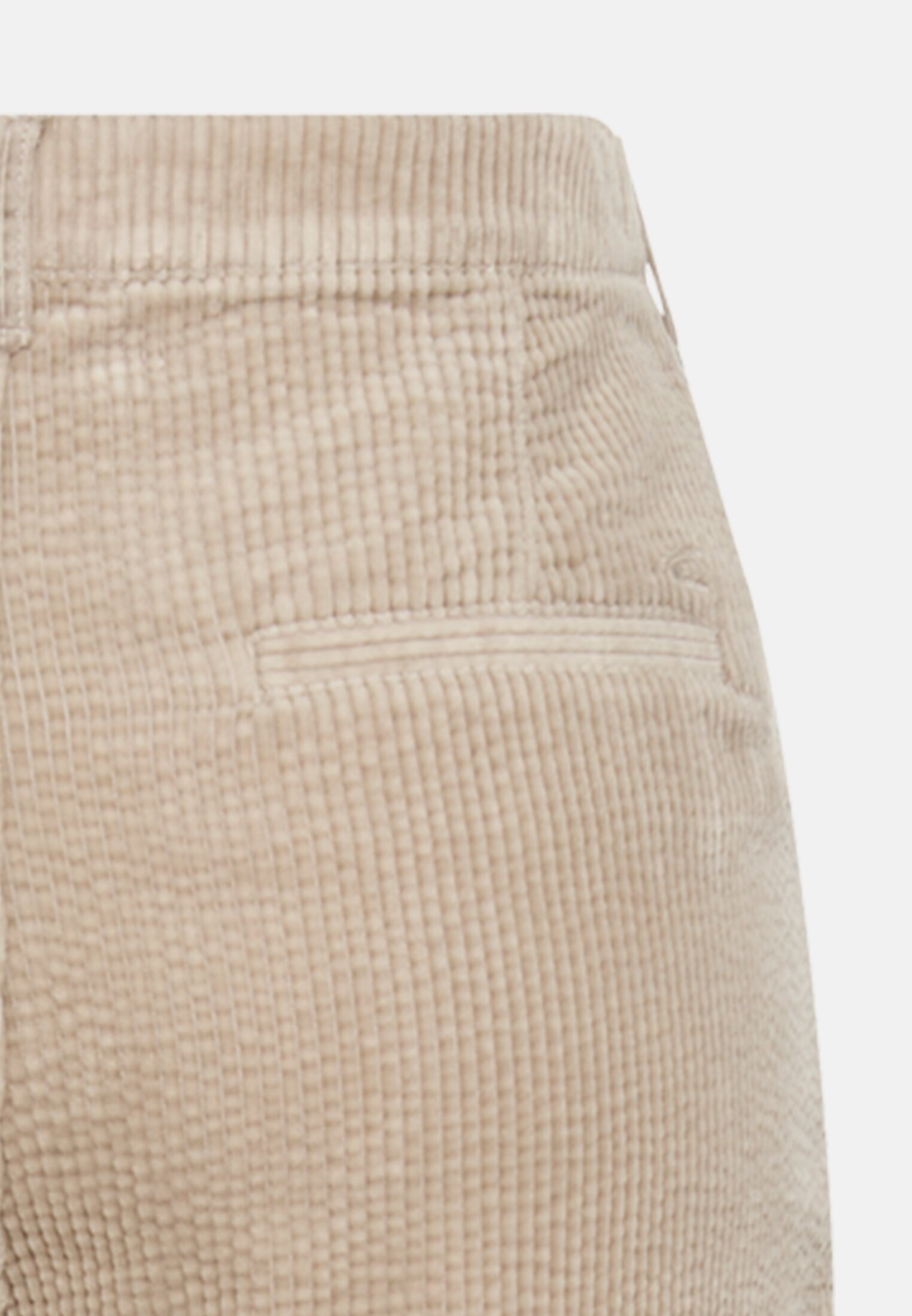 Damen Relaxed Fit Chino Hose aus Baumwolle Grau hinten nah