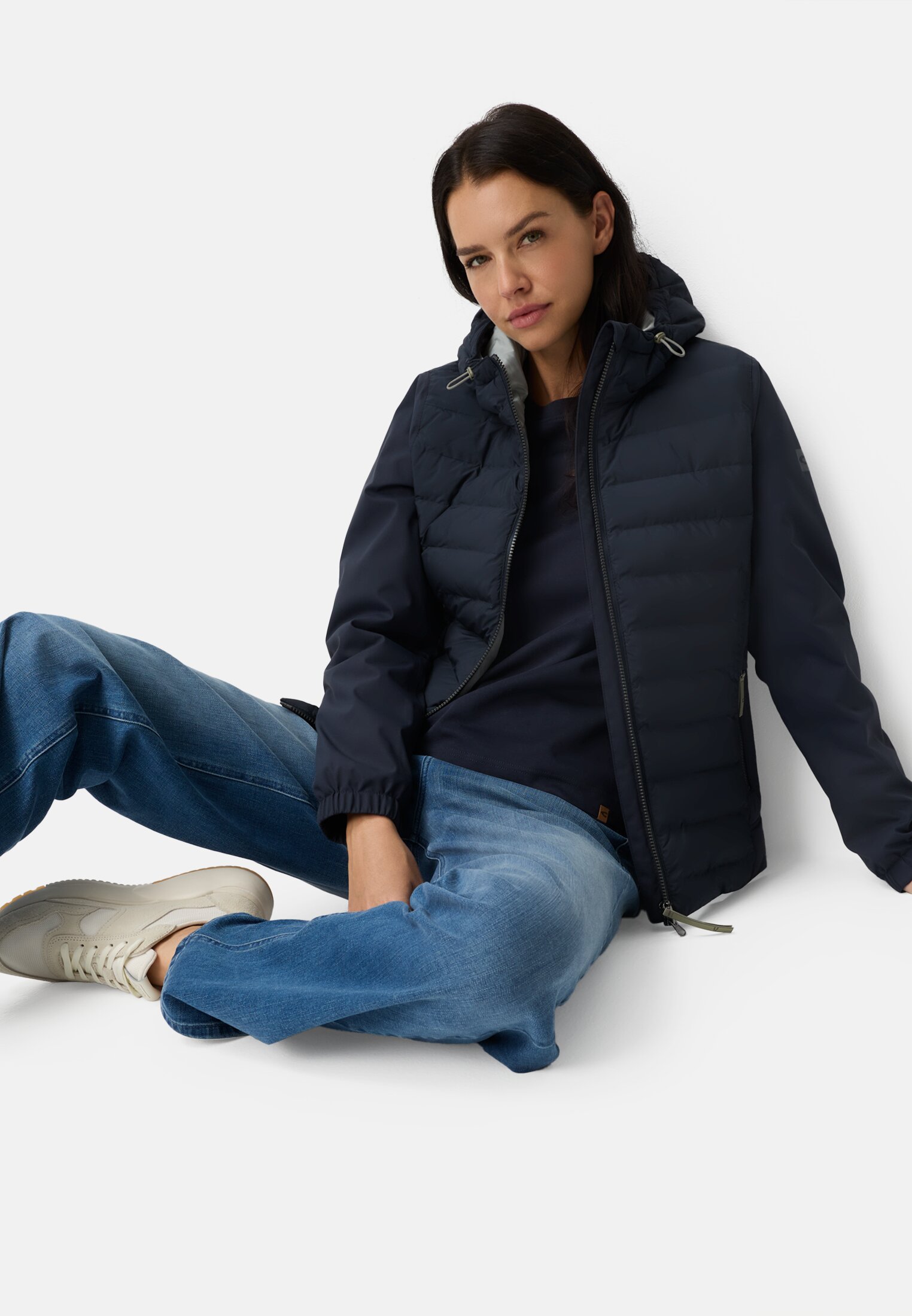Women teXXXactive® jacket with reflective details Dark blue worn emotional