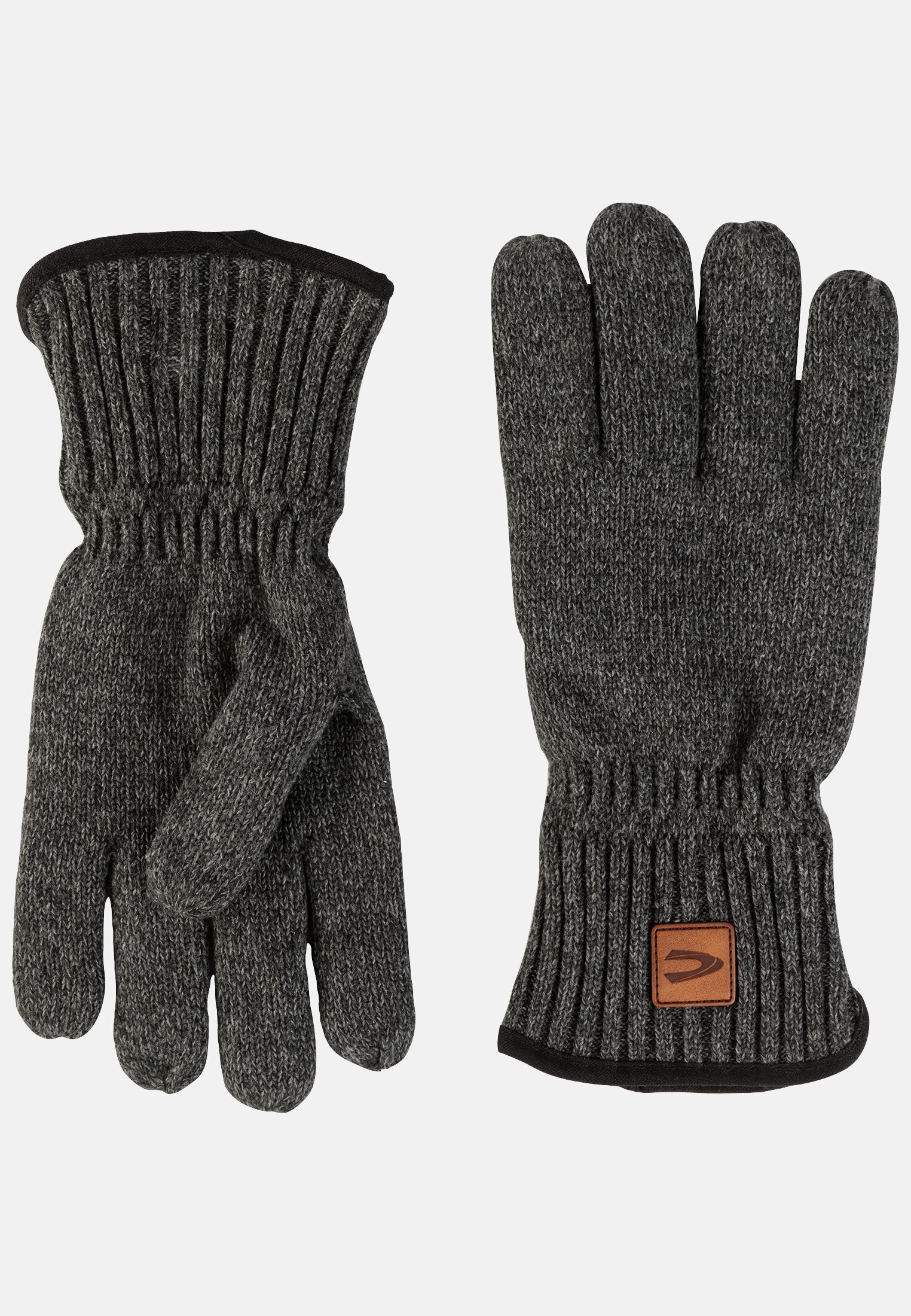 Mottled Knitted Gloves For Men In Grey XL Camel Active mottled-knitted-gloves-for-men-in-grey-xl-camel-active