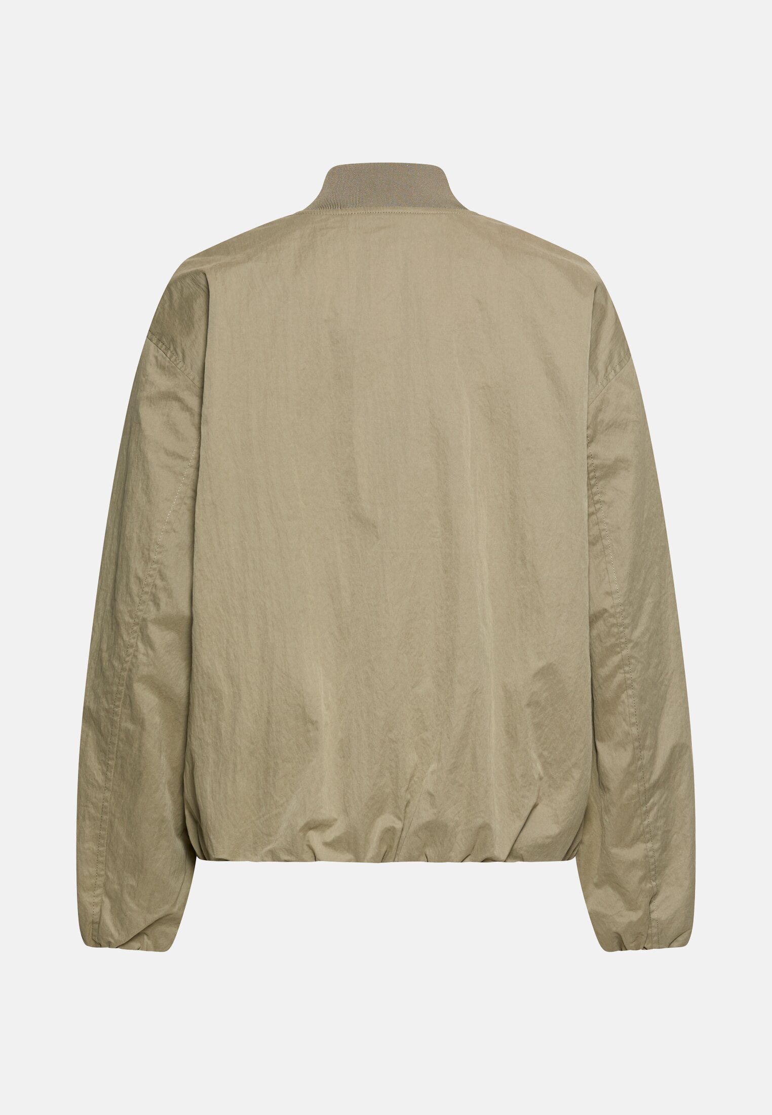 Women Padded bomber jacket in oversized fit Sage frontal back