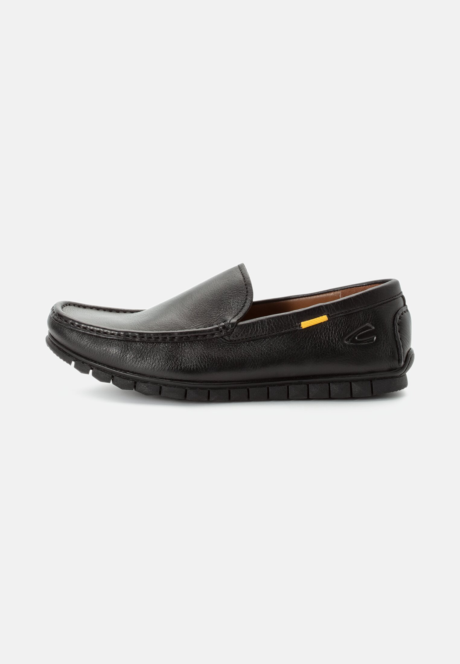 Men Moccasins made of nappa leather Black frontal front