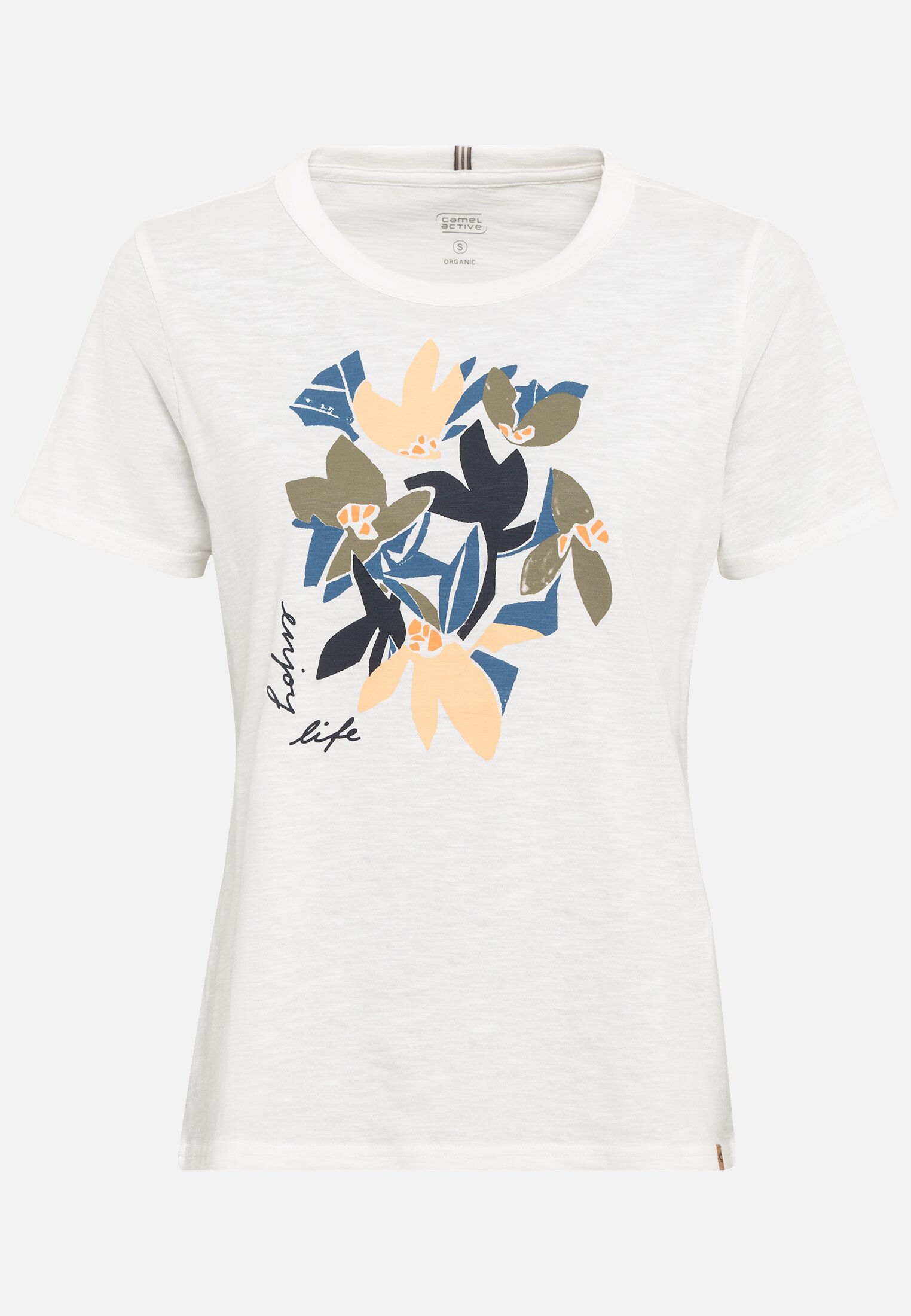 Women Short-sleeve T-shirt made from sustainable organic cotton White frontal front
