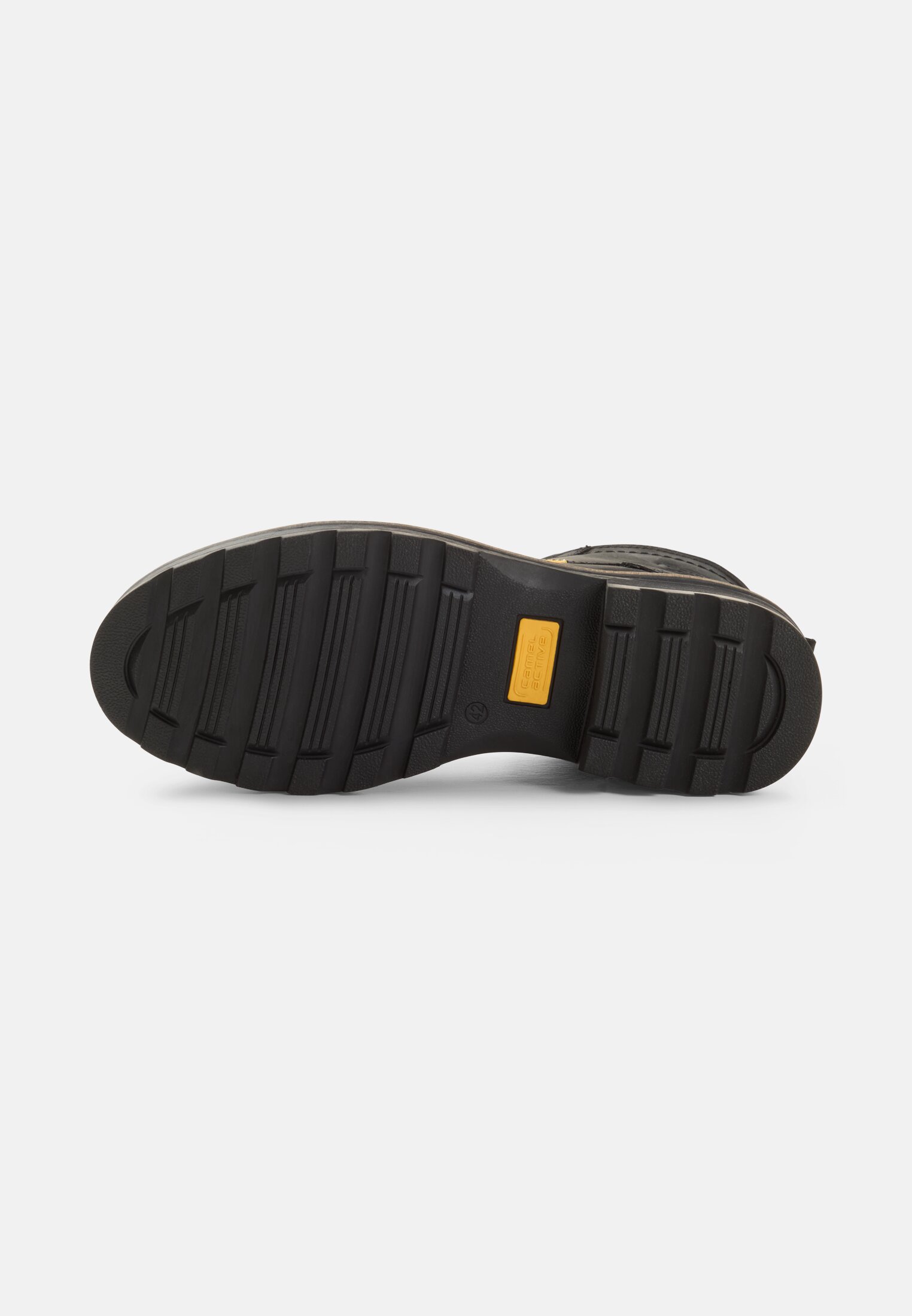 Herren FLOW Boot aus echtem Leder Schwarz hinten nah