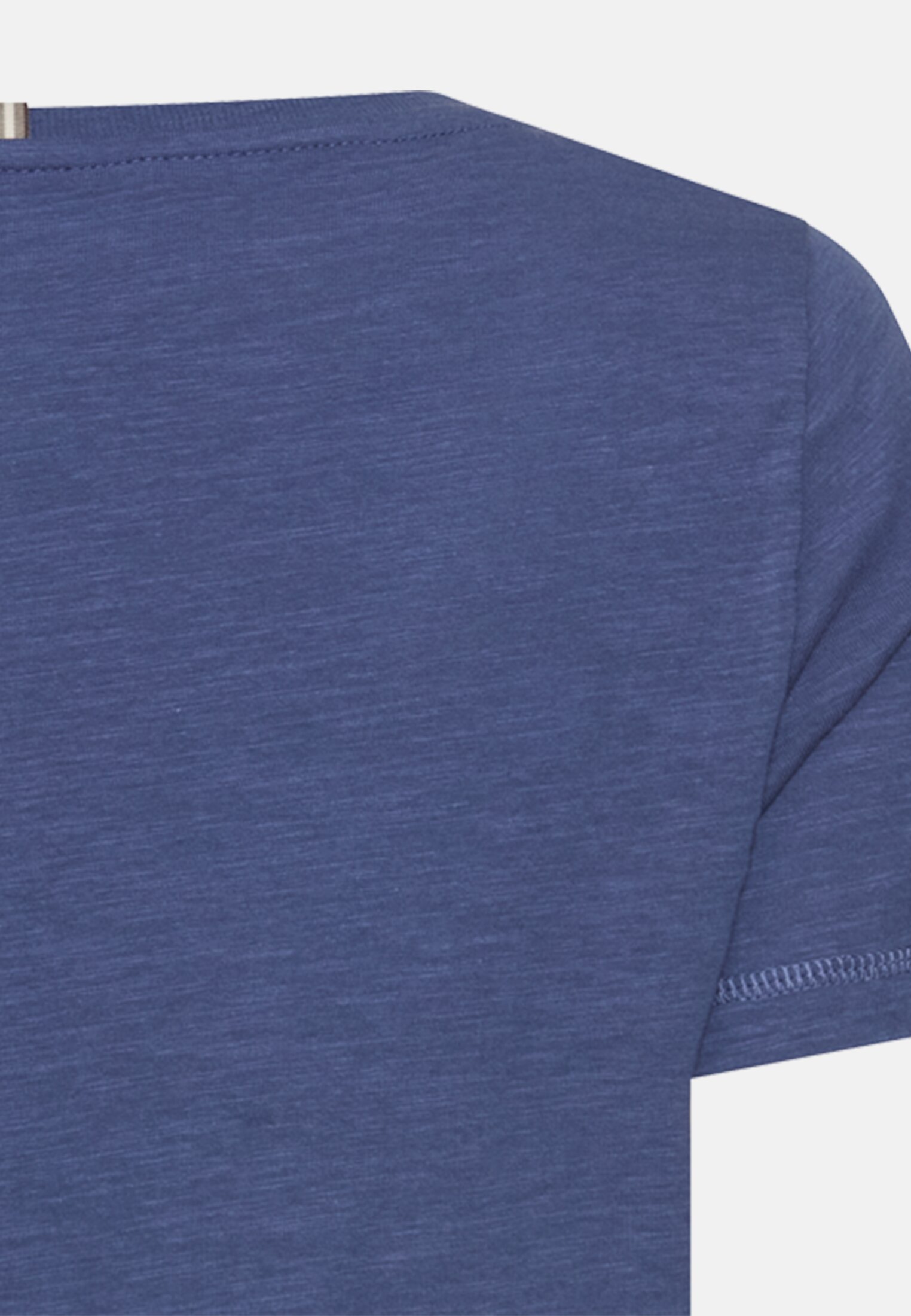 Damen T-Shirt aus 100% Baumwolle Ozeanblau hinten nah