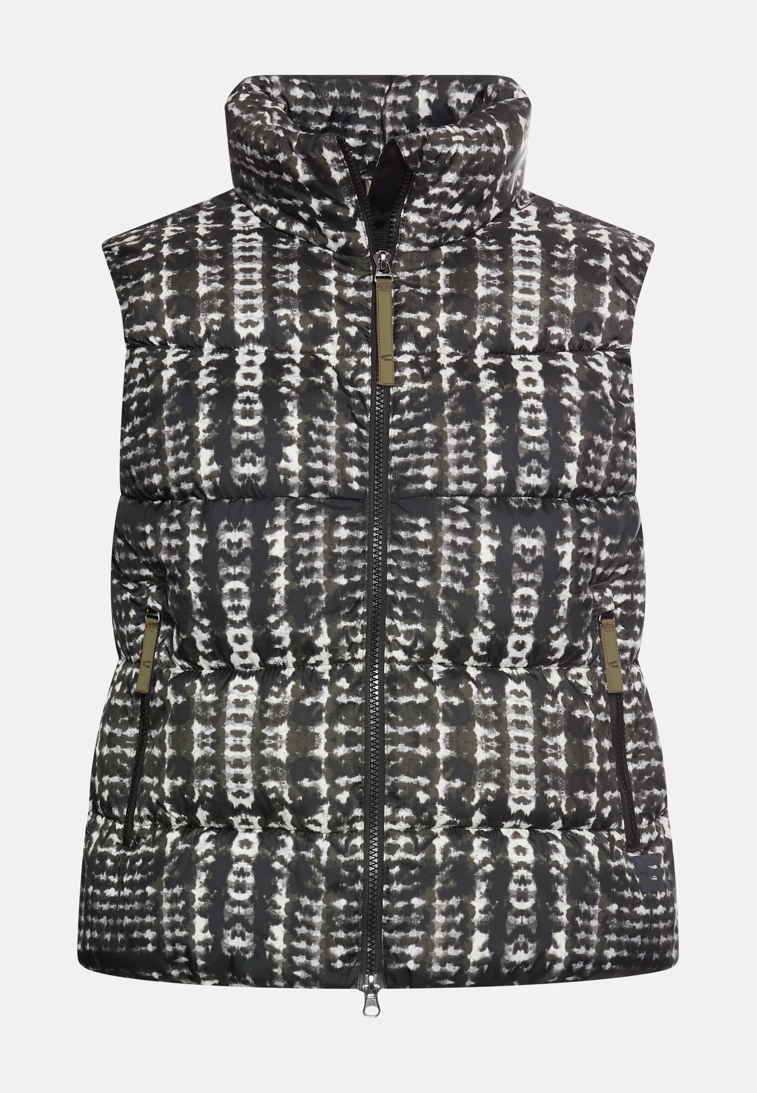 Women Quilted vest with 2-way zipper Skyline frontal front
