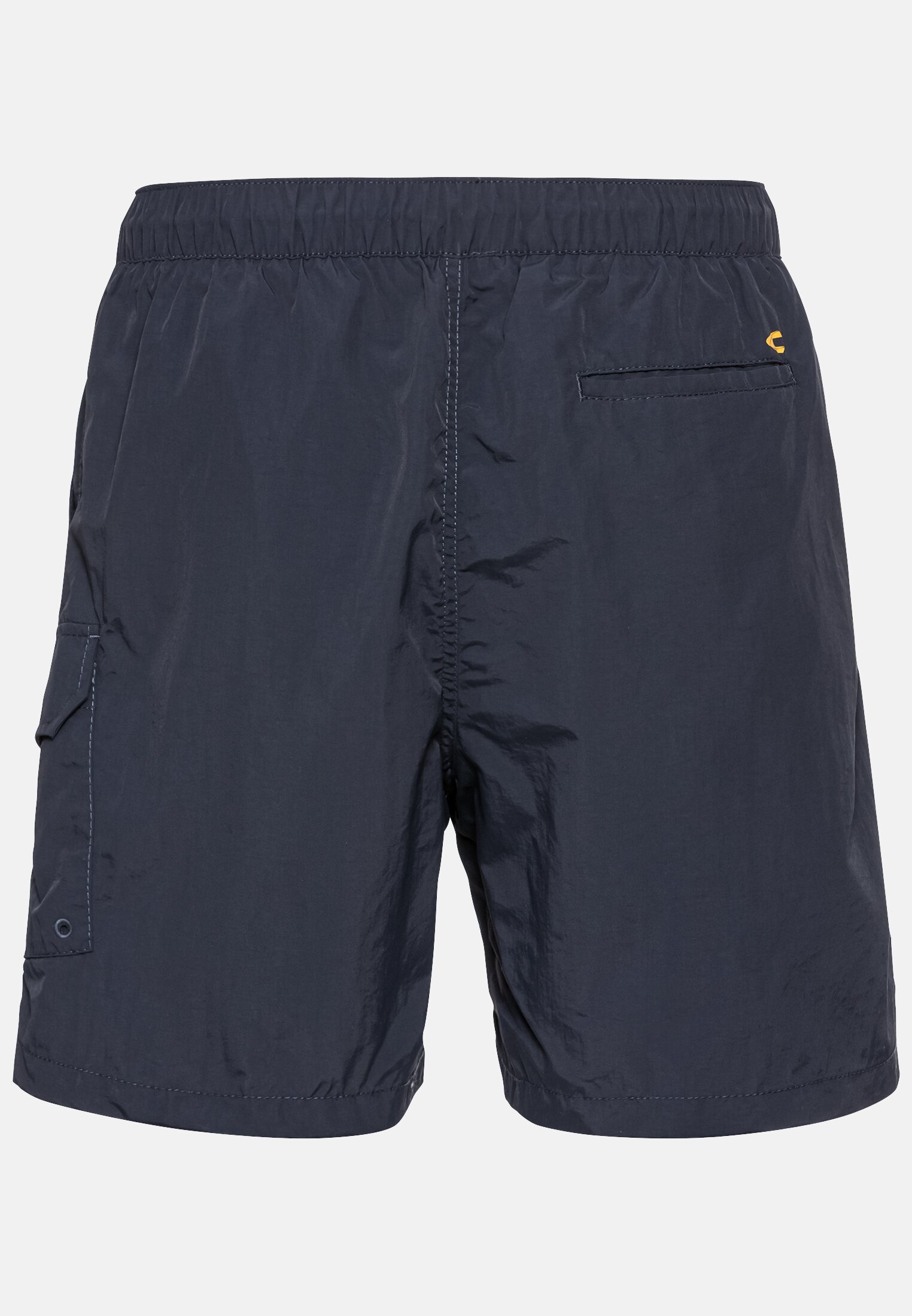 Herren Beach Shorts mit Cargotasche Blau frontal hinten