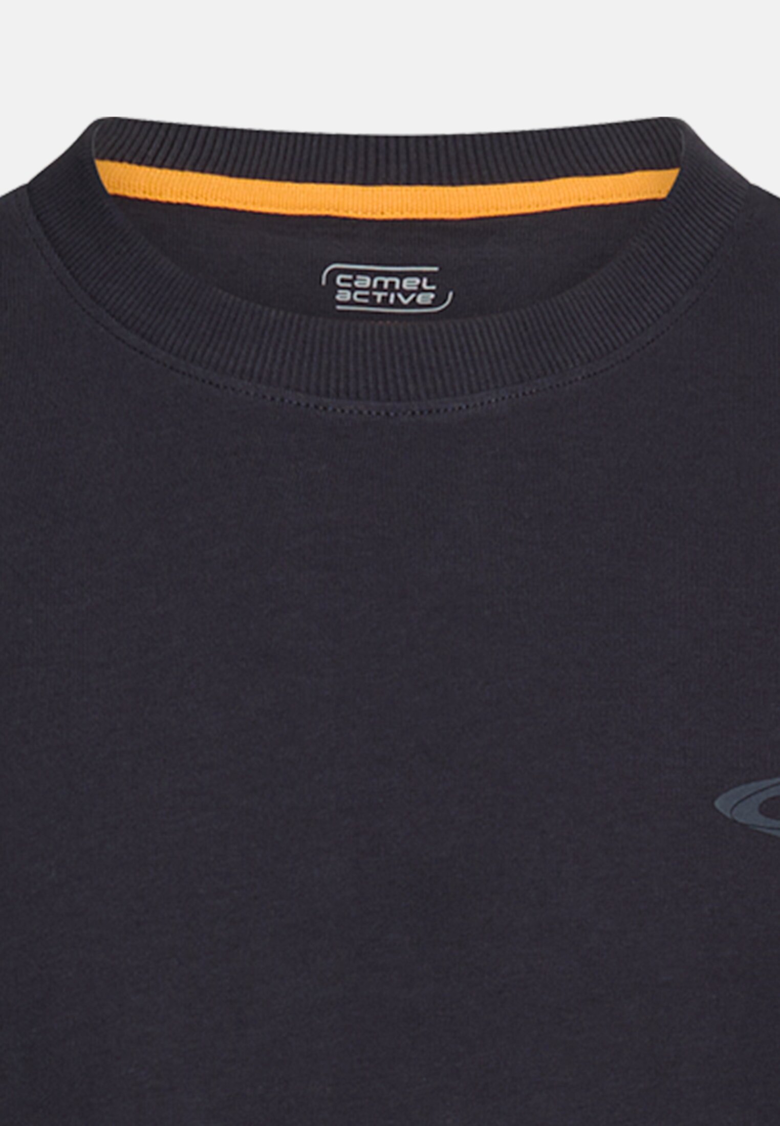 Herren Oversized T-Shirt aus Organic Cotton Navyblau vorne nah