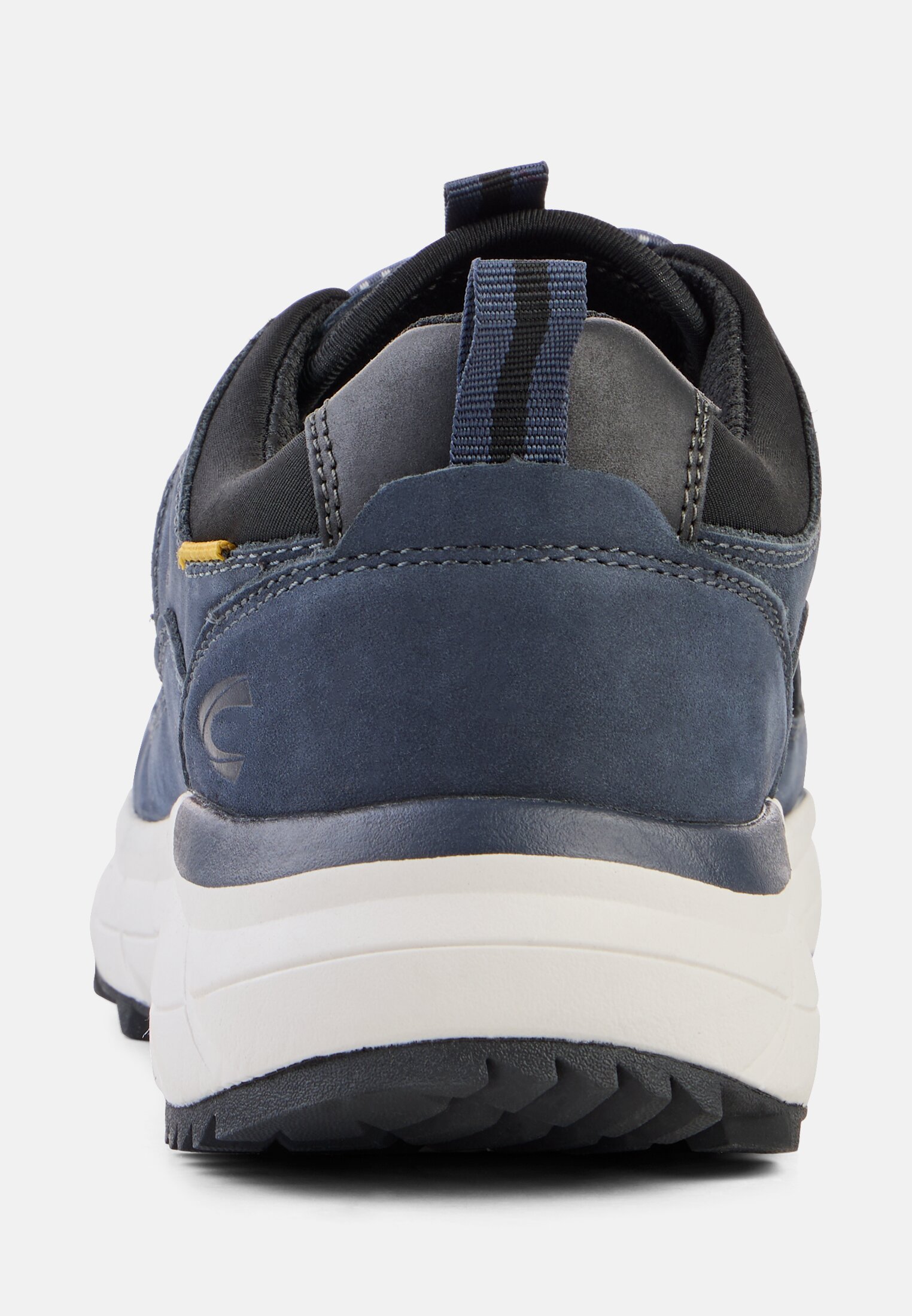 Men Casual shoe with elastic lacing Blue front close