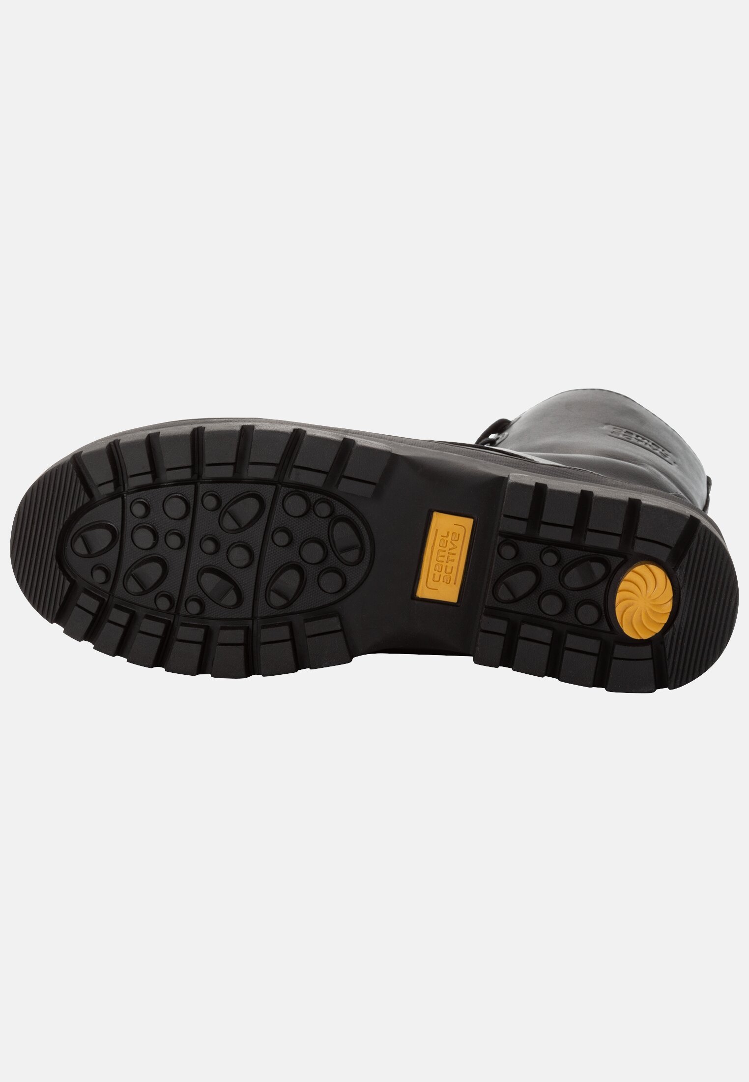 MI_CAEM302-0100-100_4G-00 Damen Schnürstiefel aus Rindsleder Schwarz hinten nah