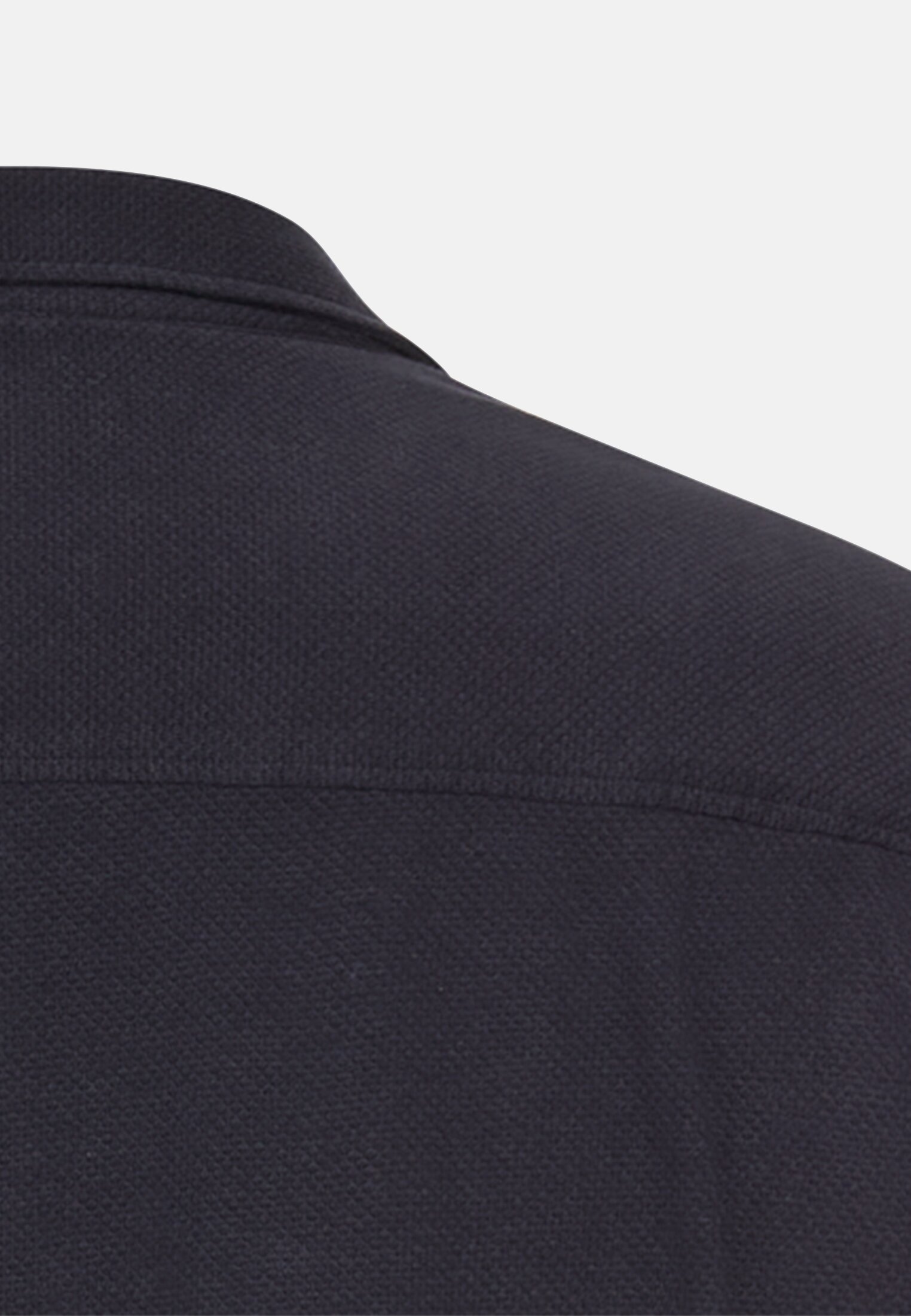 Men Long sleeve shirt made of pure cotton Dark blue close back