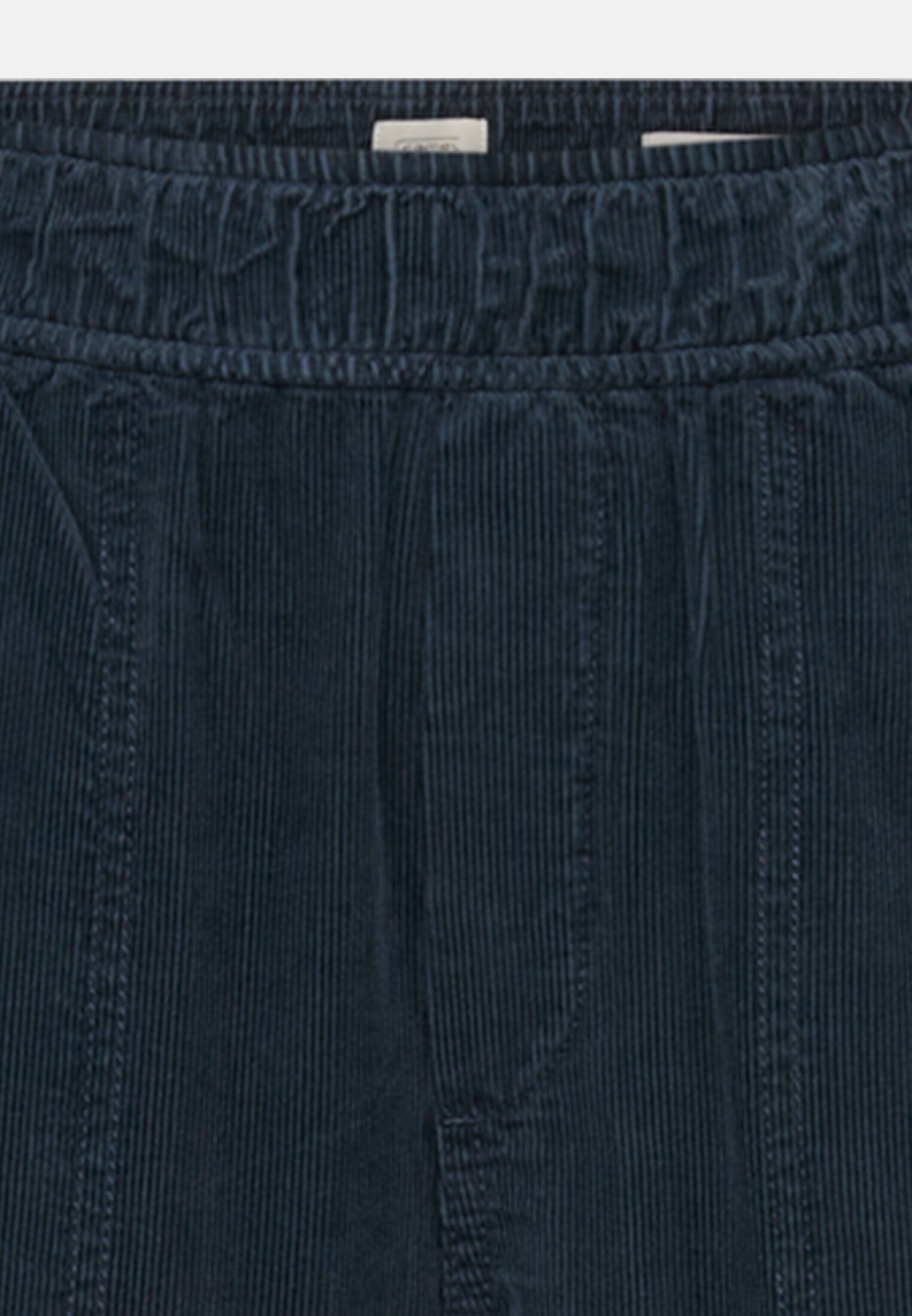 Women Cargo pants made of pure cotton Midnight Blue front close
