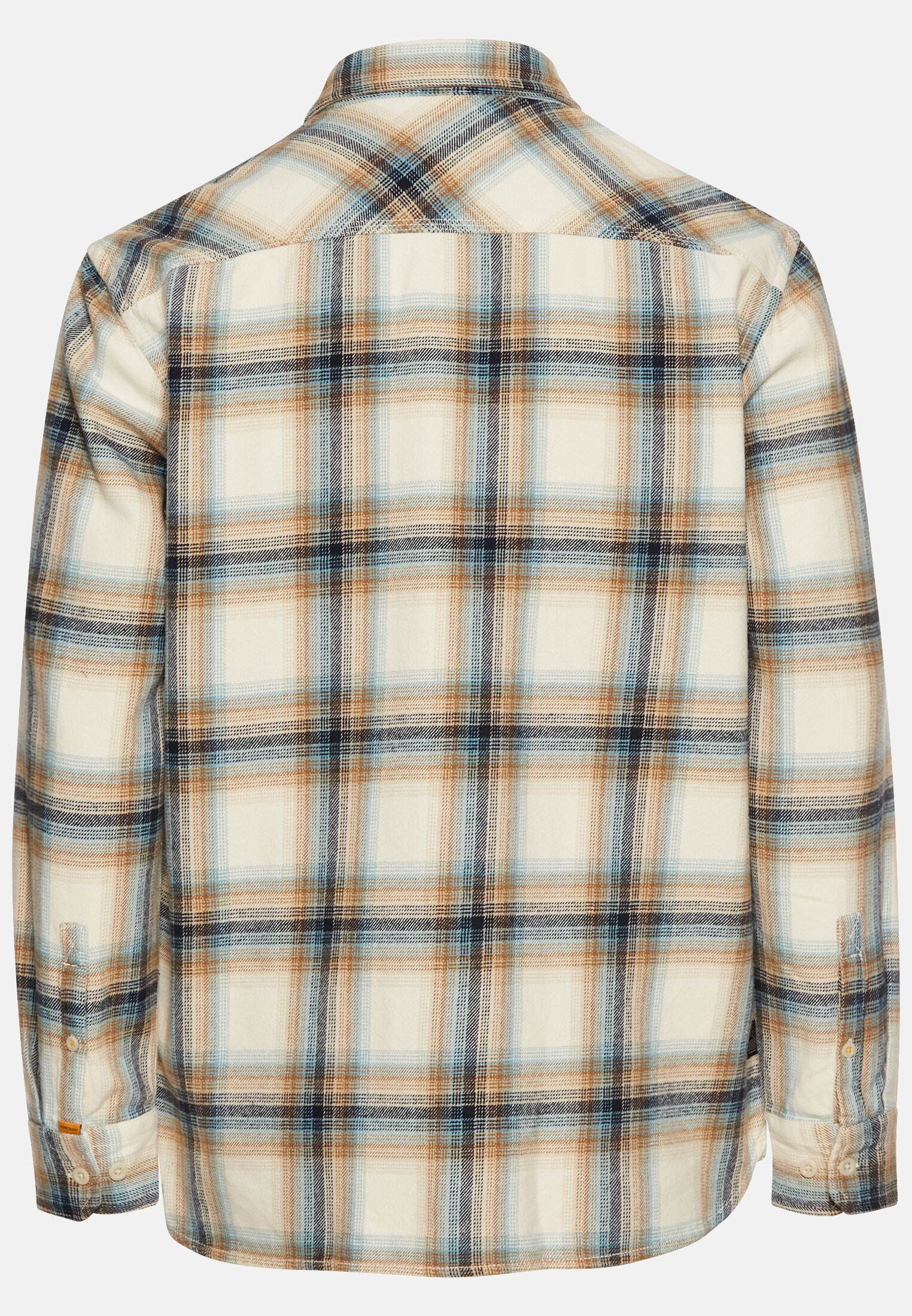 Herren Langarm Hemd regular fit aus Baumwolle Beige