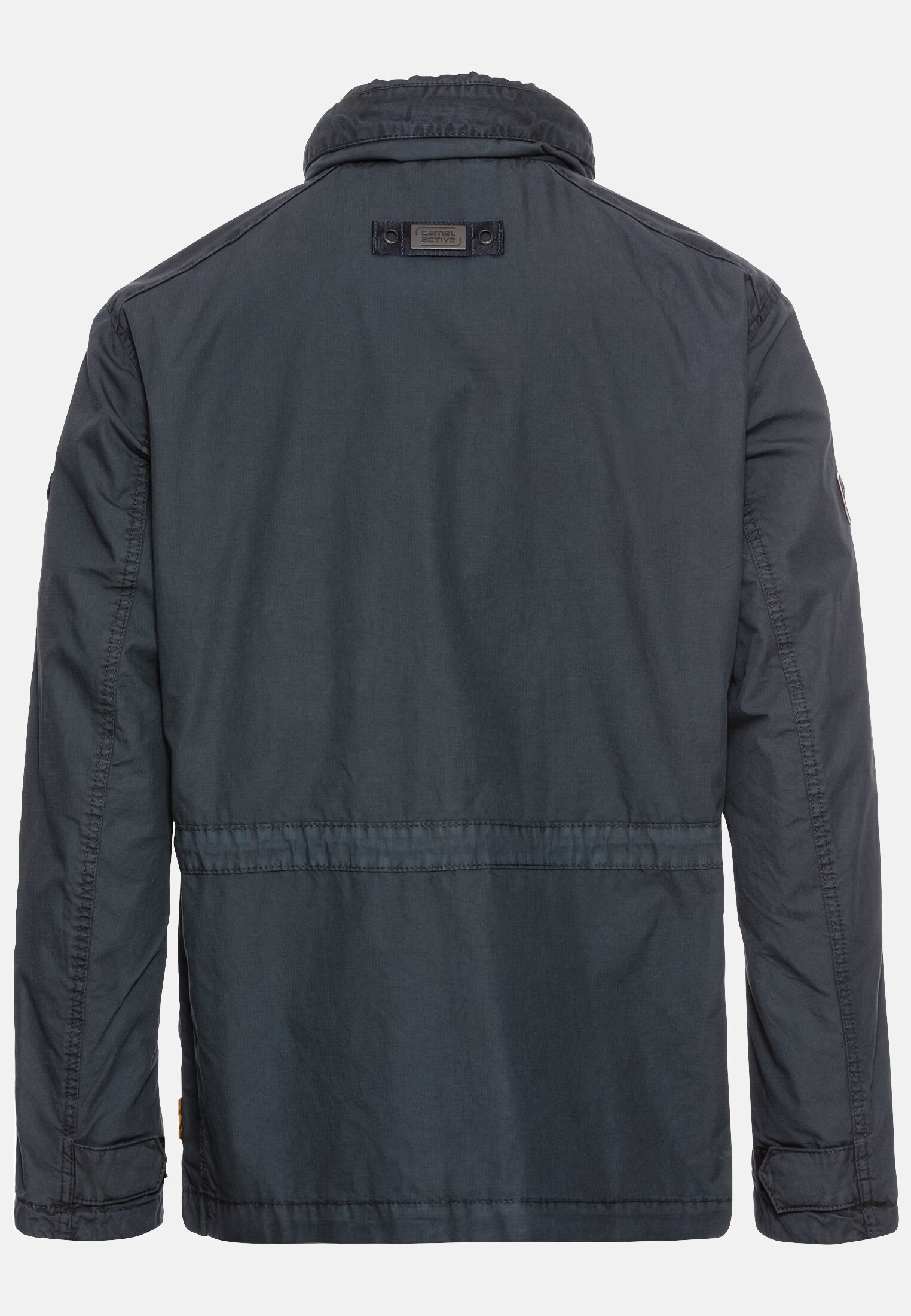 Men Field jacket made from pure cotton Blue frontal back