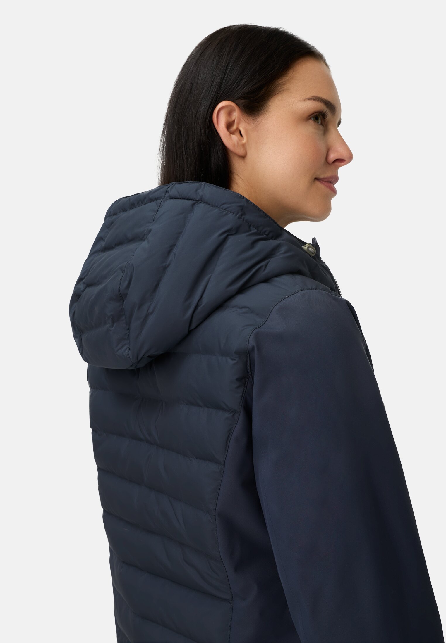 Women teXXXactive® jacket with reflective details Dark blue worn detail close
