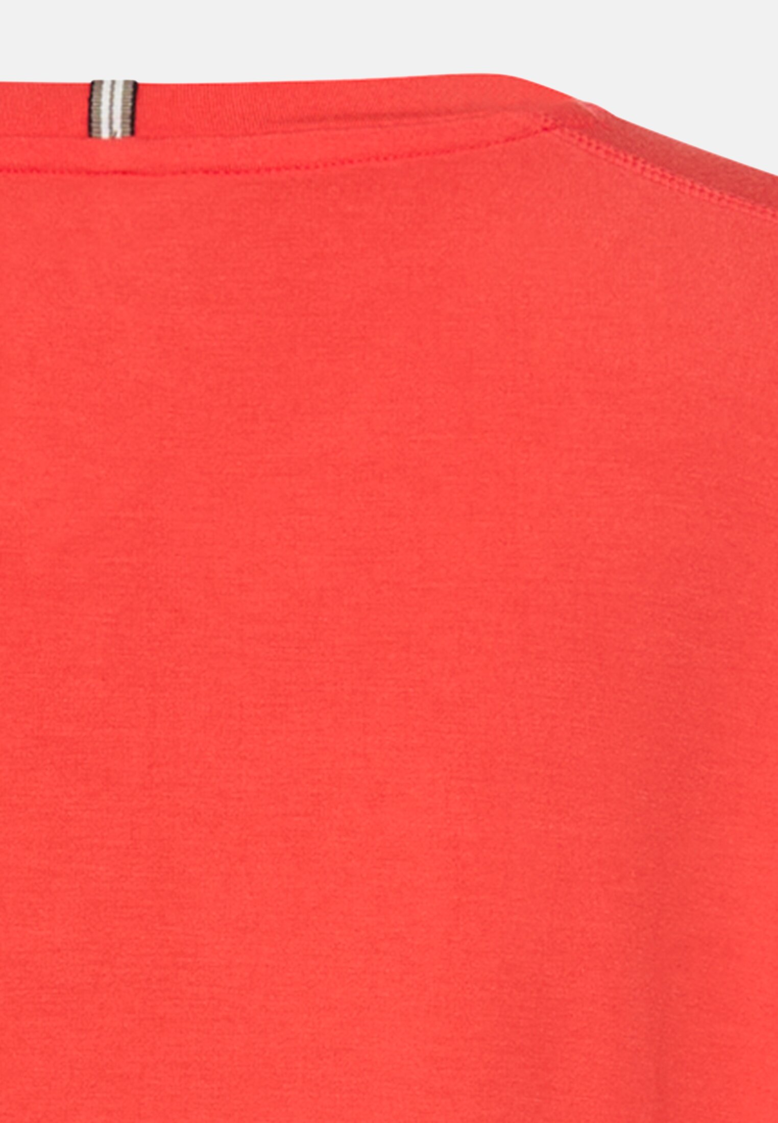 Women Long-sleeved shirt with a crew neck Flame red close back