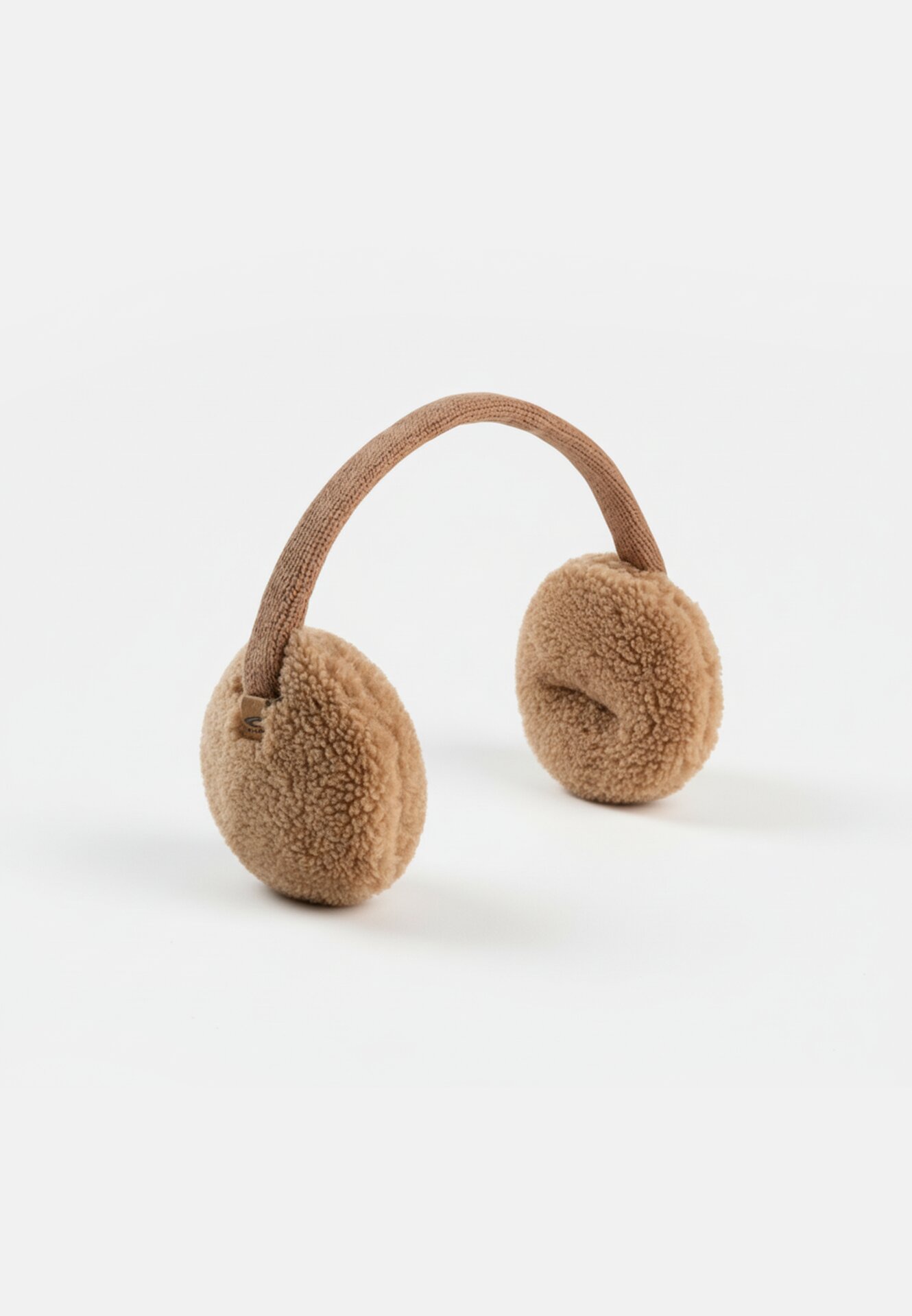 Women Earmuffs with adjustable headband Caramel frontal back