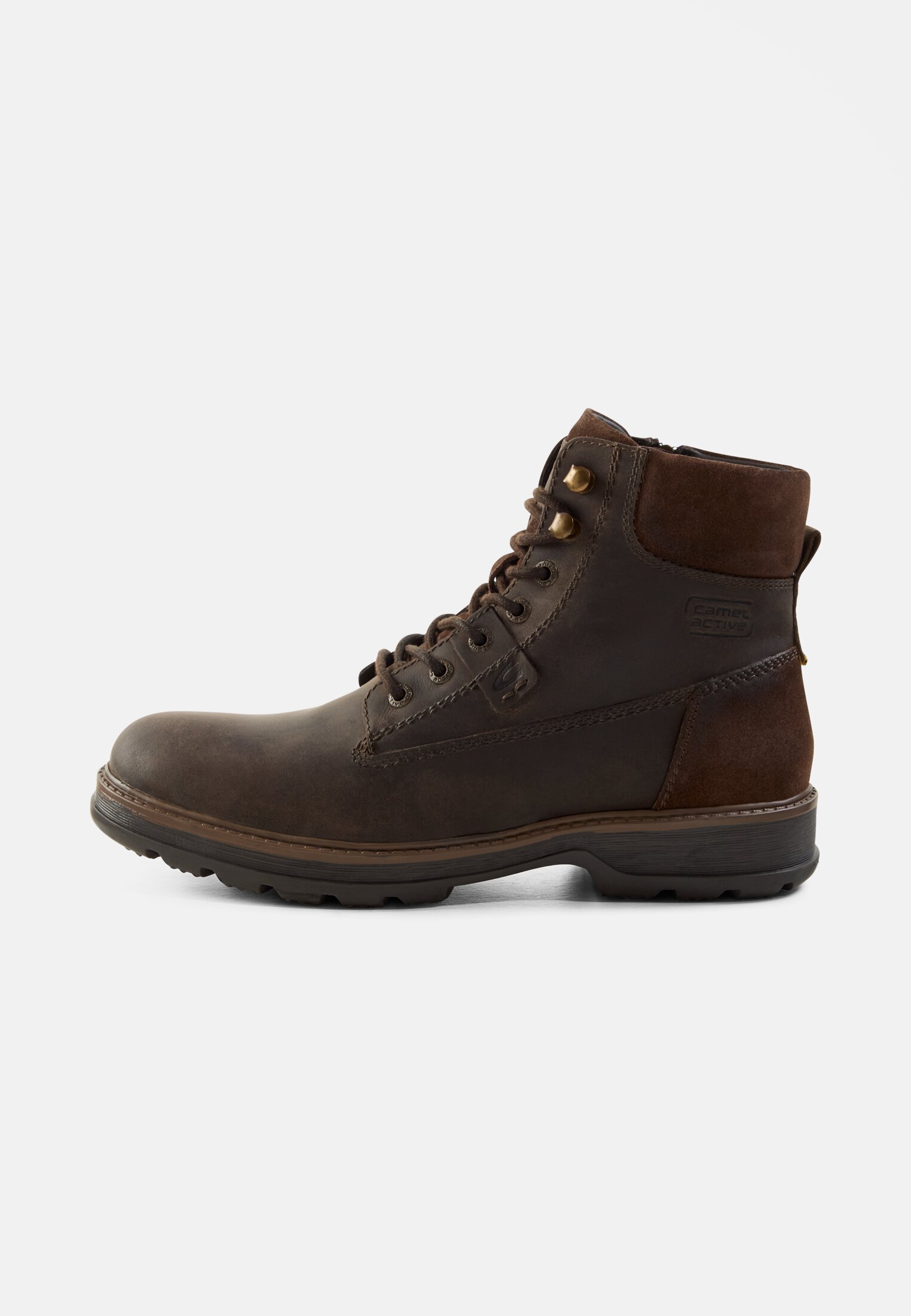 Men Boot with slip-resistant sole Brown frontal front