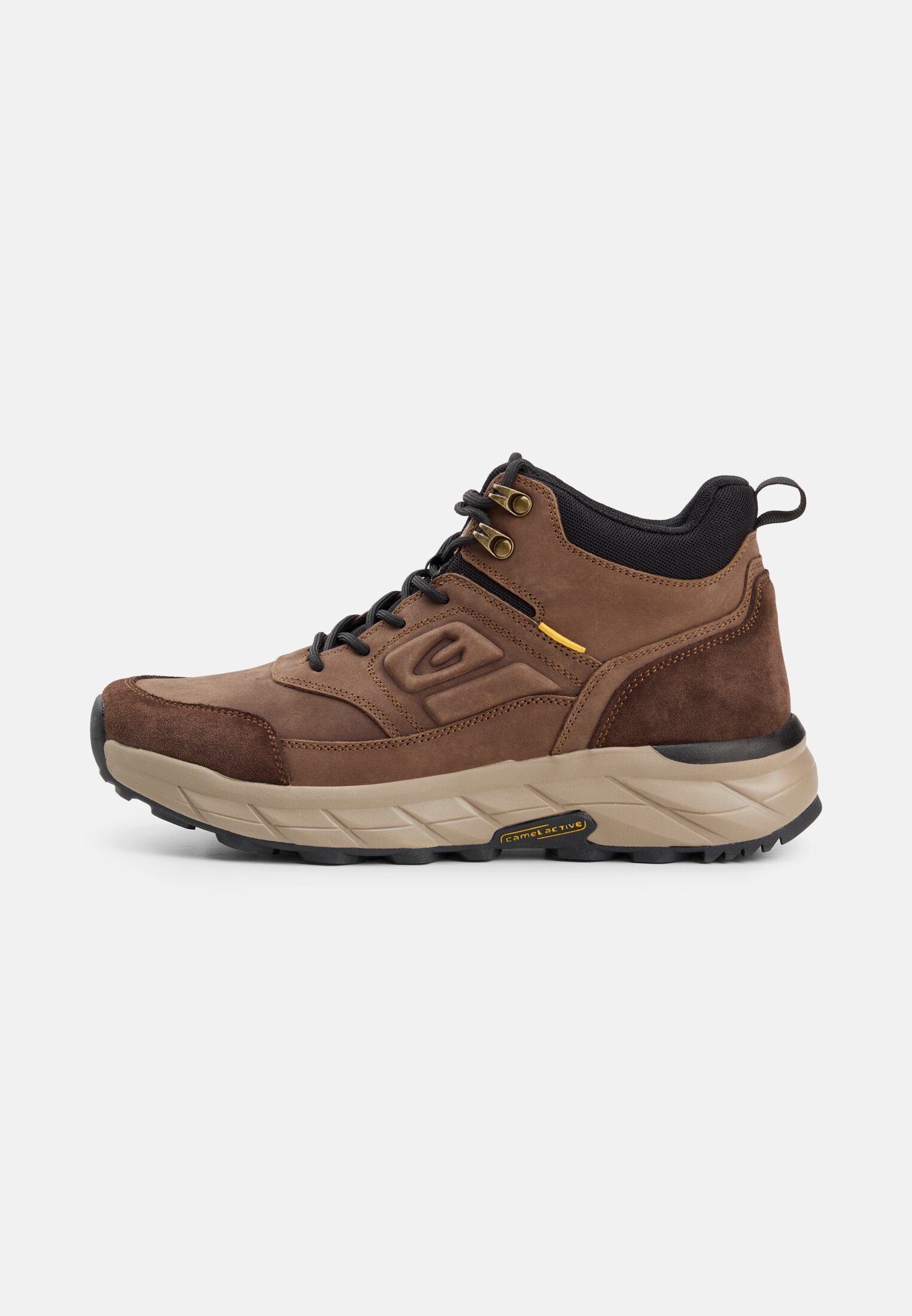 Herren Schnürschuh mit Gripsohle Braun frontal vorn