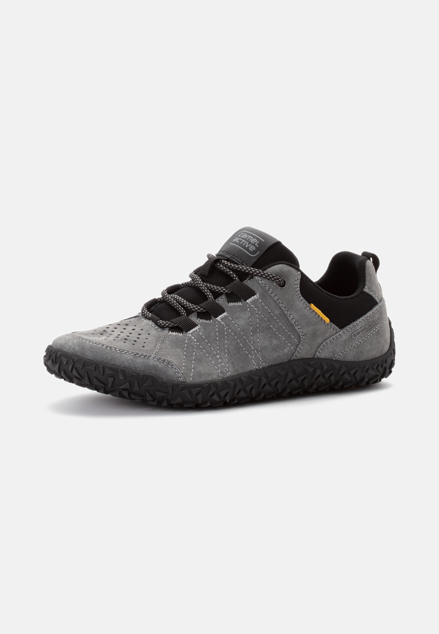 MI_54ILA11-0340-201_2G-00 Men Sneakers made of nubuck leather and textile Grey frontal back