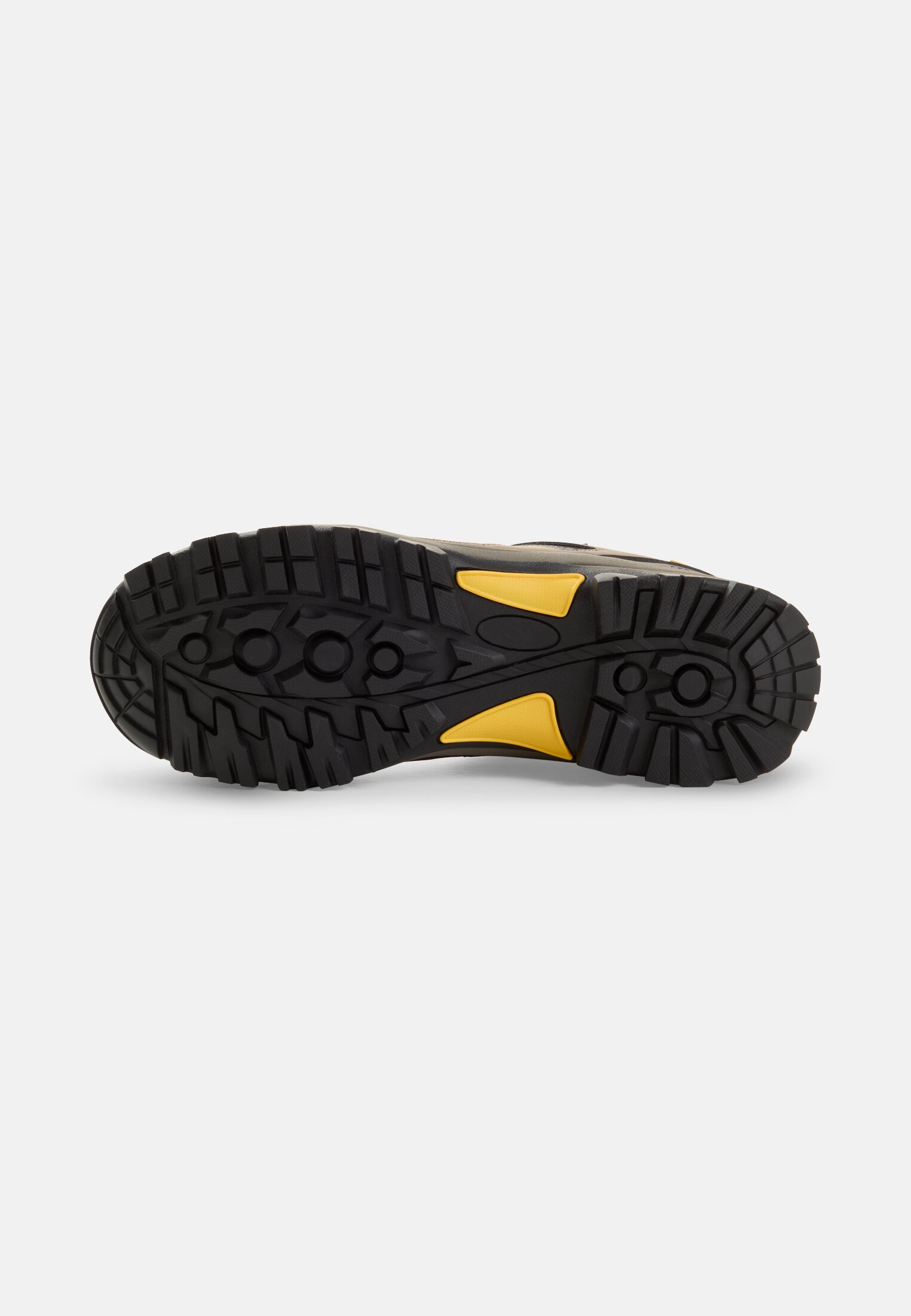 Herren Sneaker mit robuster Sohle Braun hinten nah