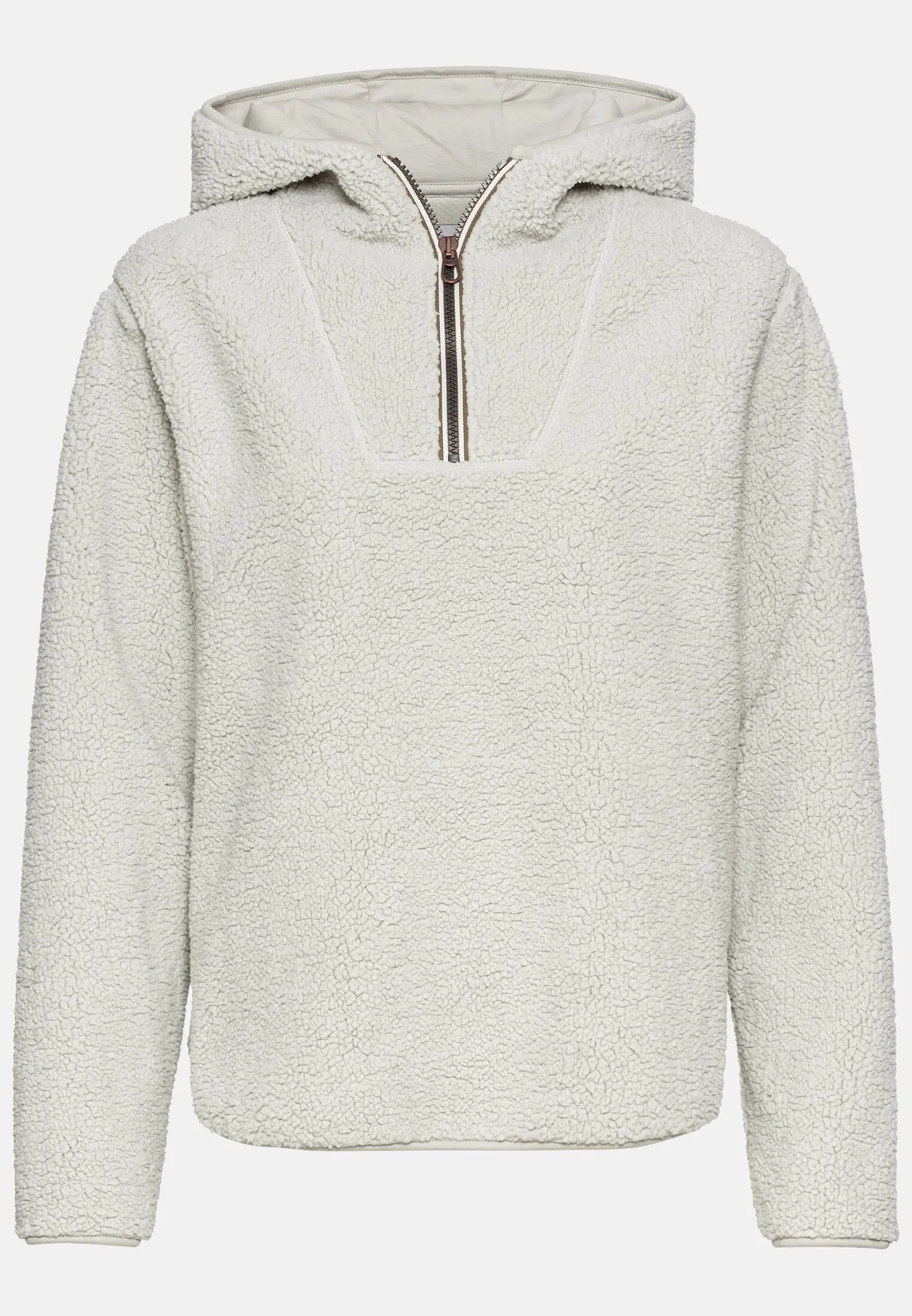 Teddy sweatshirt for Women in Green camel active
