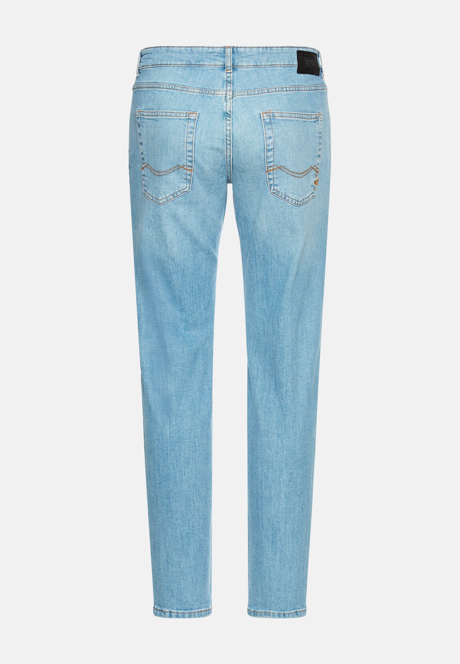 Men 5 Pocket Slim Fit Jeans Light Blue frontal back