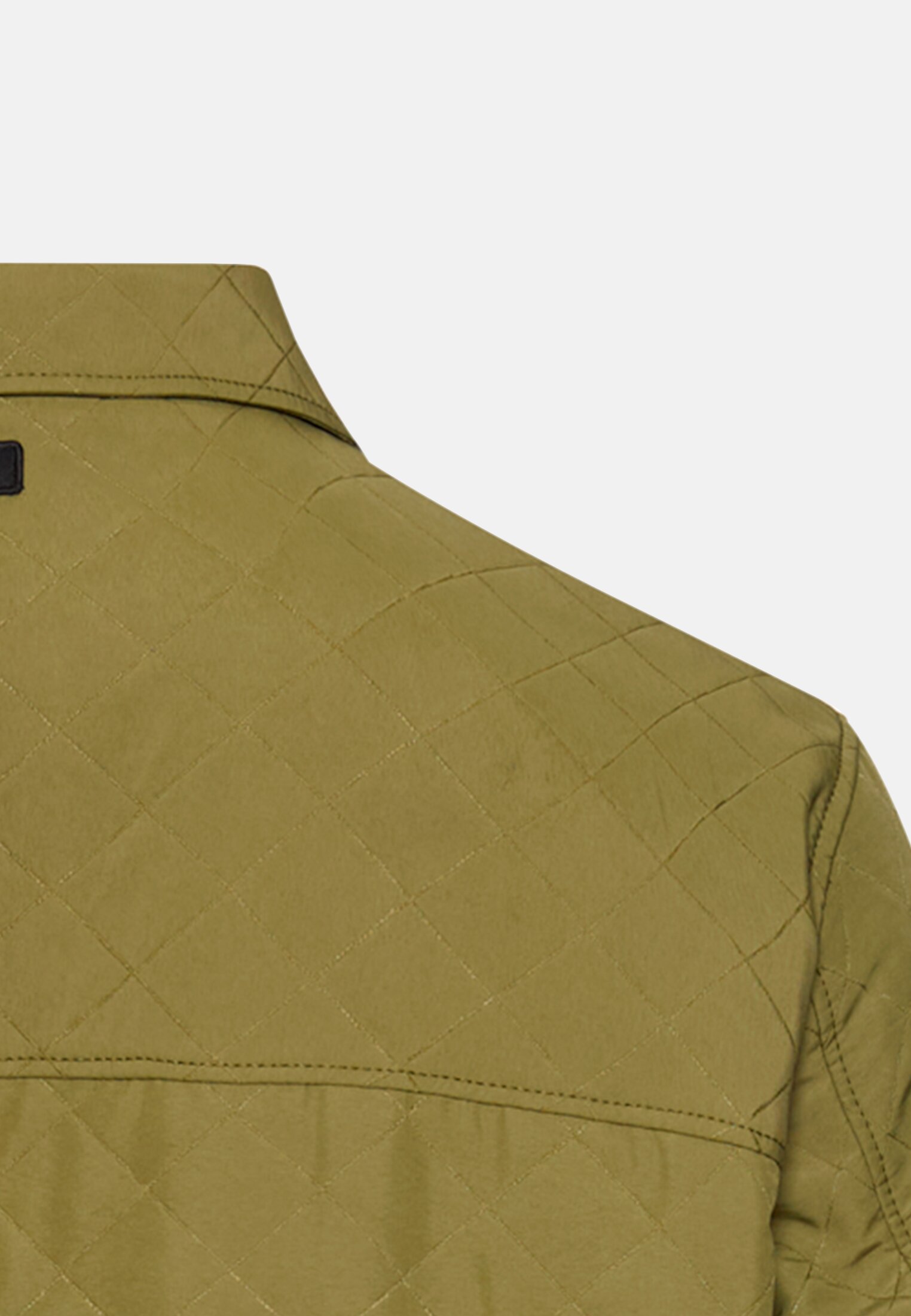 Men Overshirt with side pockets Moss stone close back