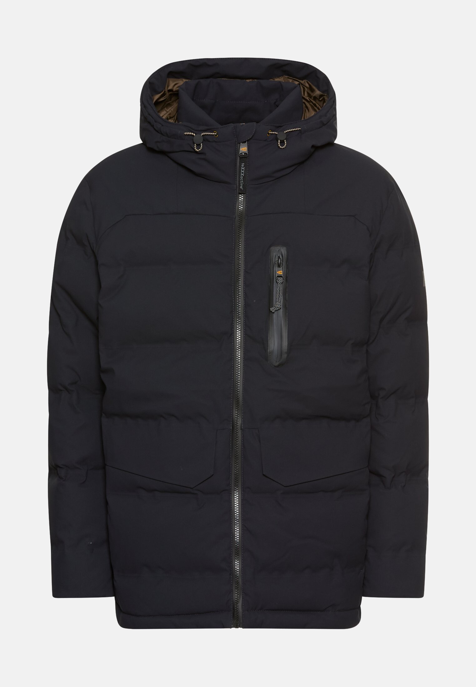 Heren teXXXactive®  Functionele jas met verstelbare zoom en capuchon Marineblauw frontaal voor