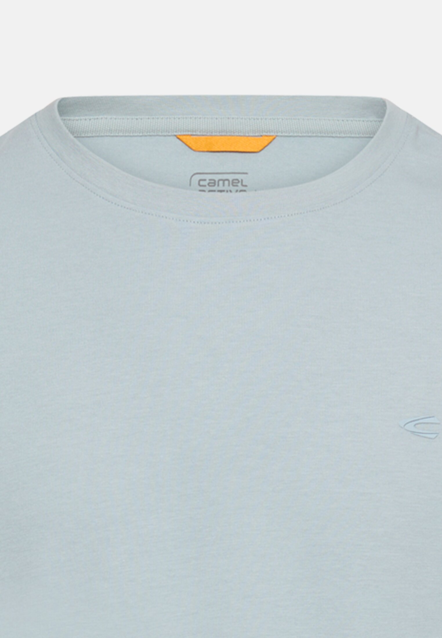 Men fleXXXactive® T-shirt with crew neck Water Blue front close