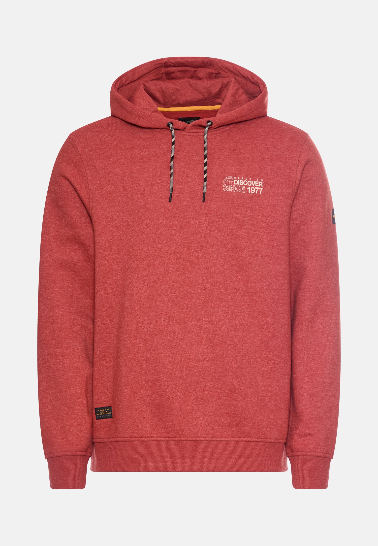 Herren Hoodie mit Rückenprint Terrarot frontal vorn