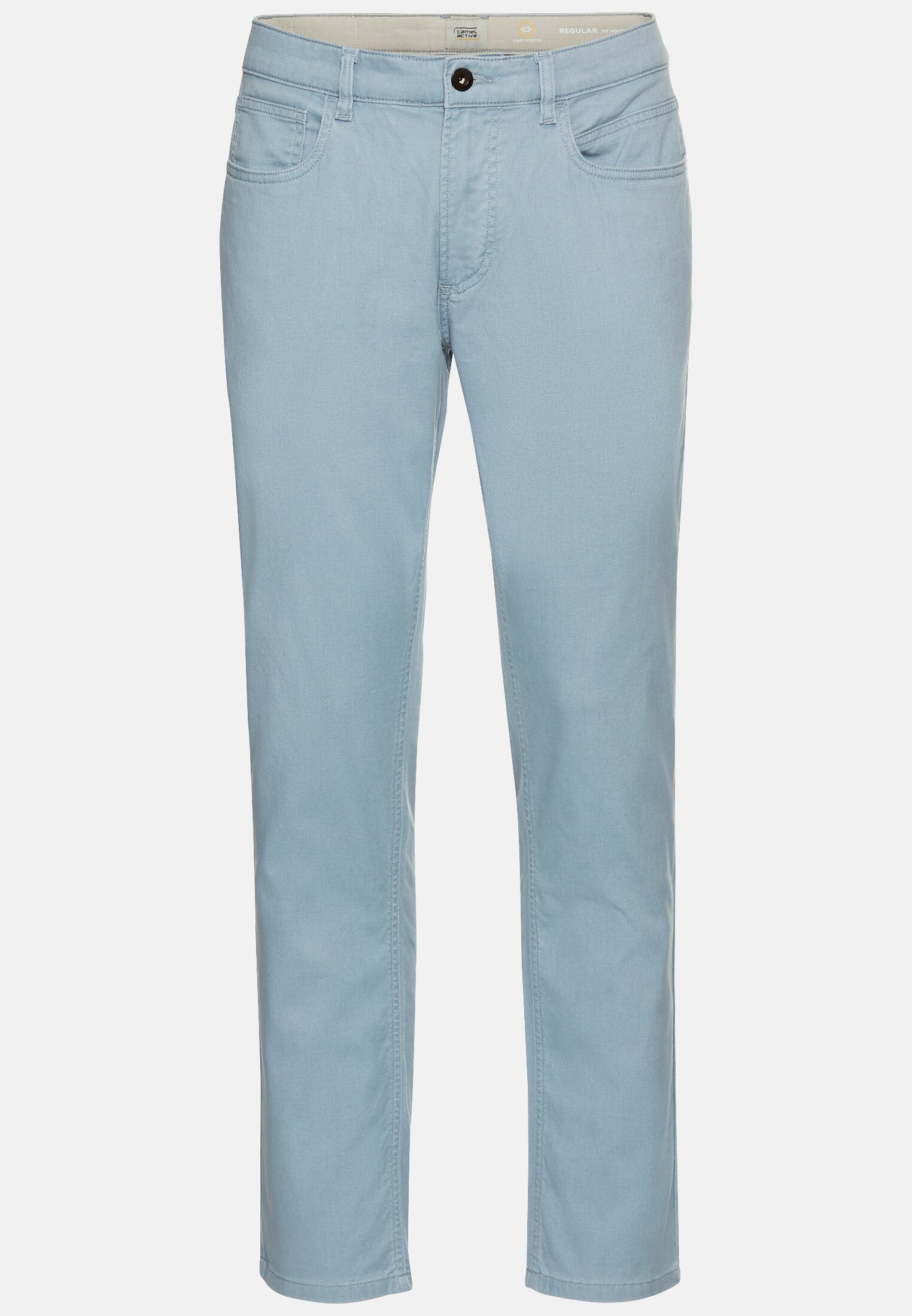 Men Regular Fit 5-pocket trousers Light Blue frontal front