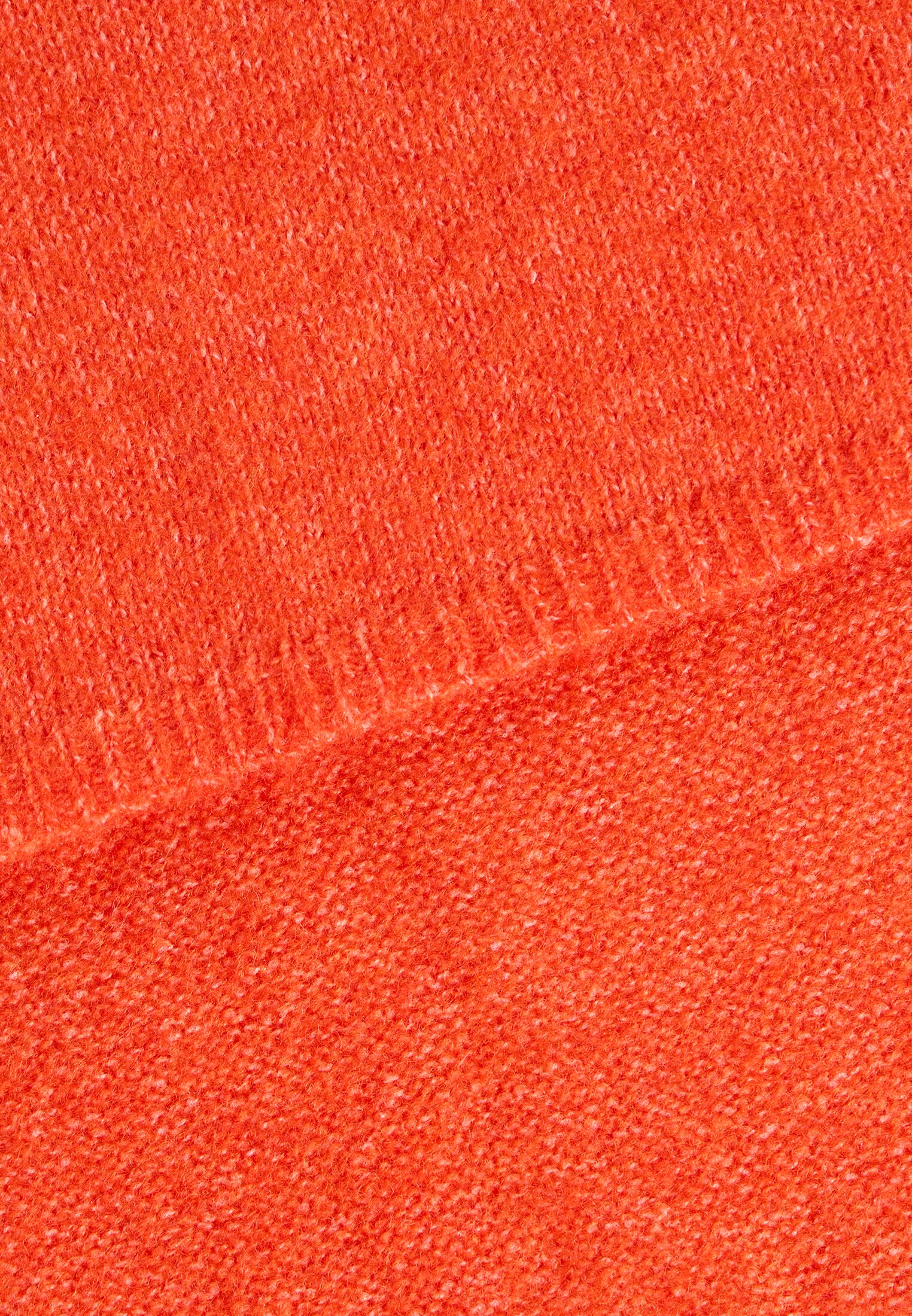 Vrouwen Basic sjaal van een zachte materiaalmix Oranje frontaal achter