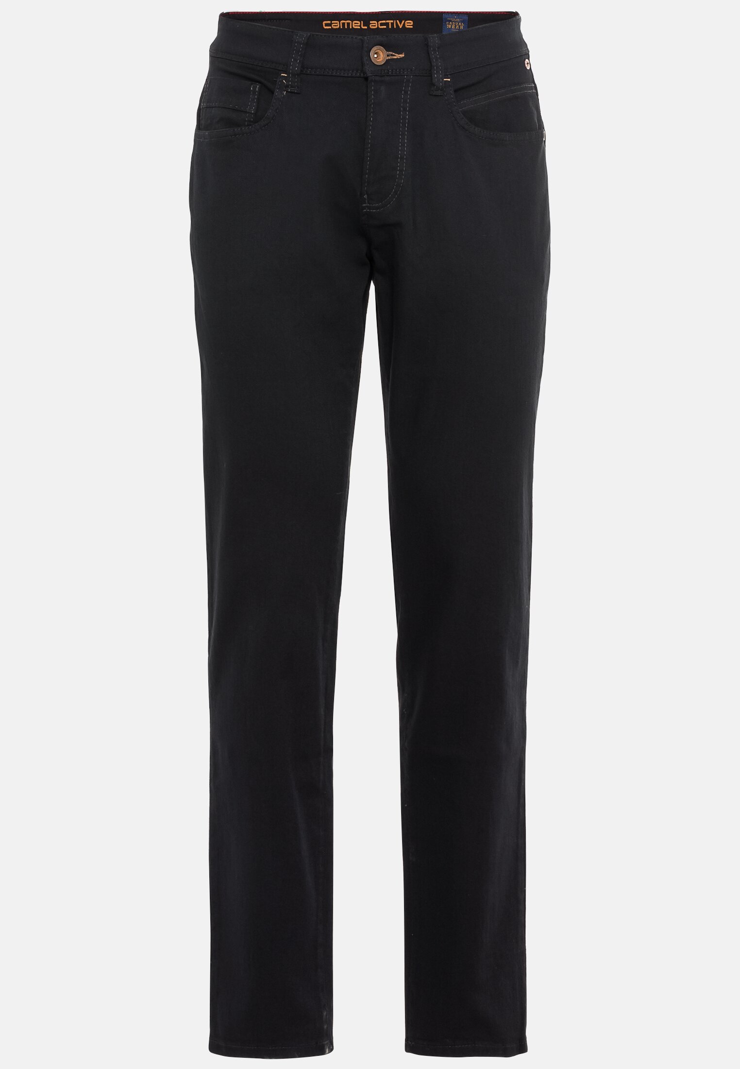 Men Regular Fit 5-Pocket Jeans Forever Black Black frontal front