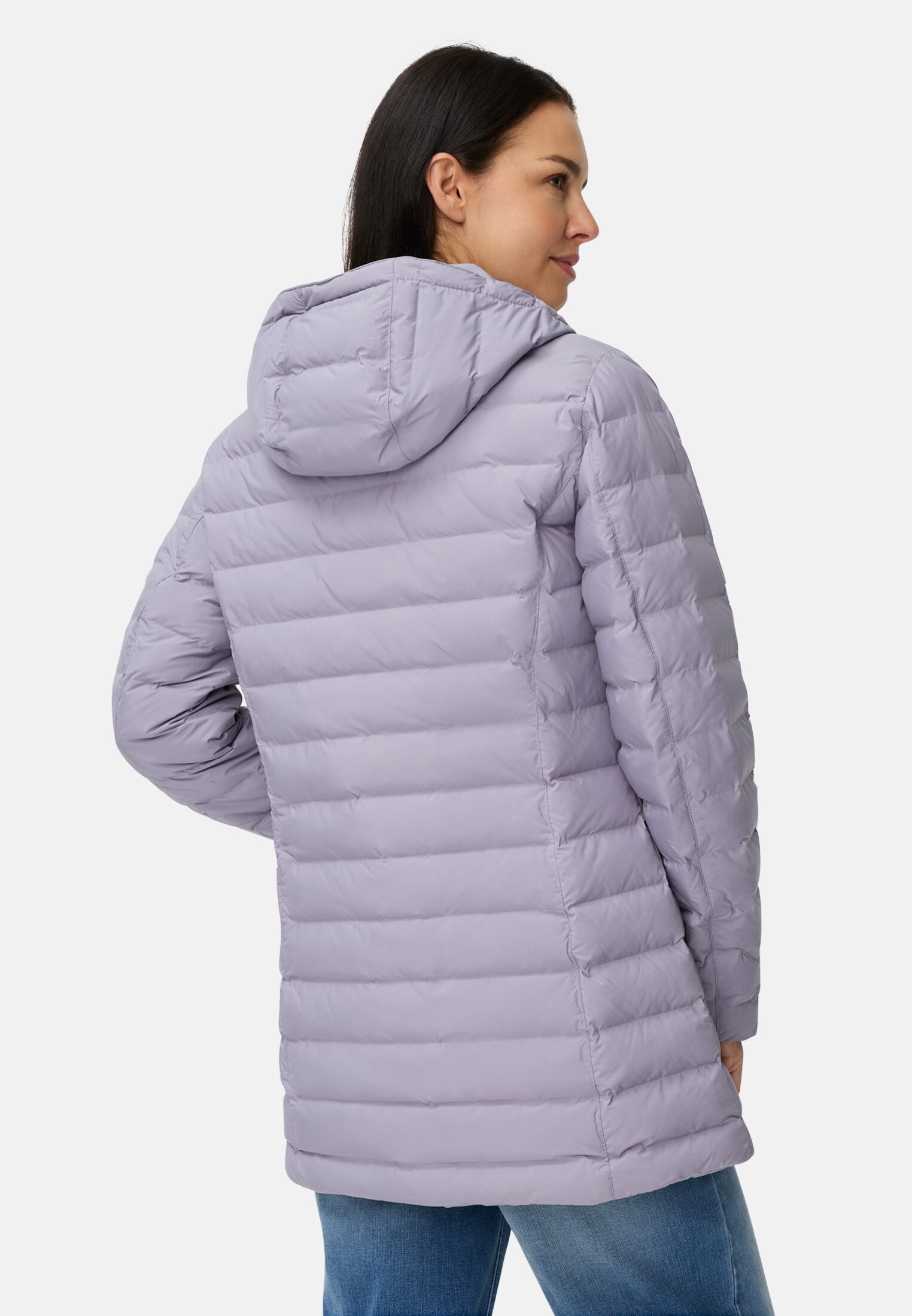 Damen teXXXactive® Funktionsjacke mit Kapuze Lila getragen hinten